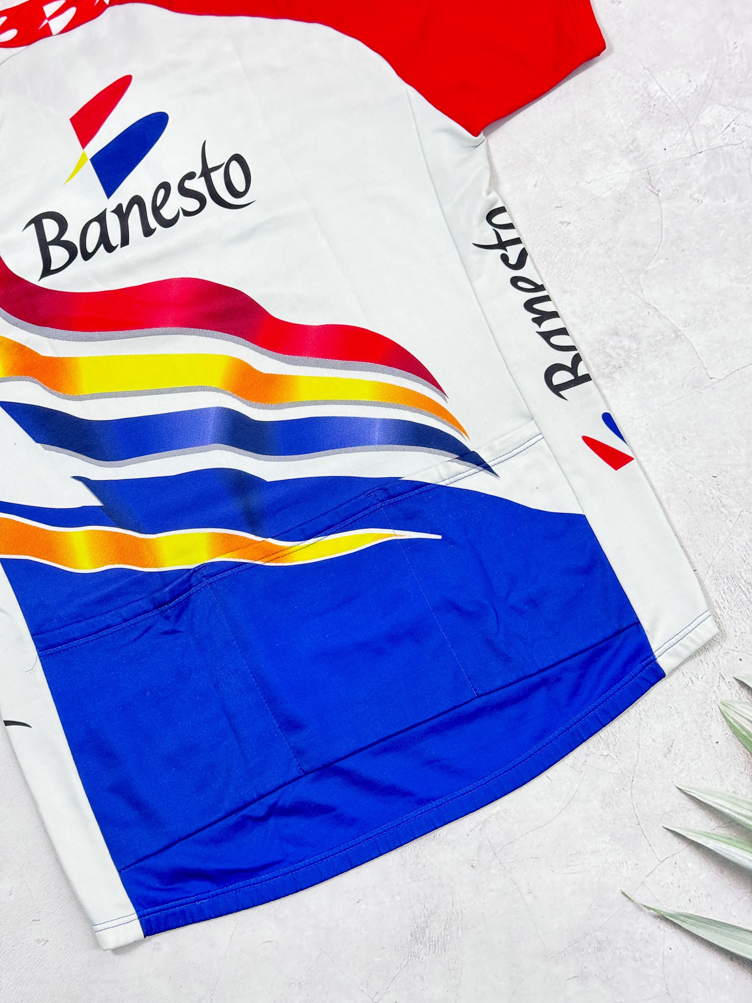 Vintage Vintage Nalini Banesto Cycling Jersey Campagnolo Size US XL / EU 56 / 4 - 9 Thumbnail