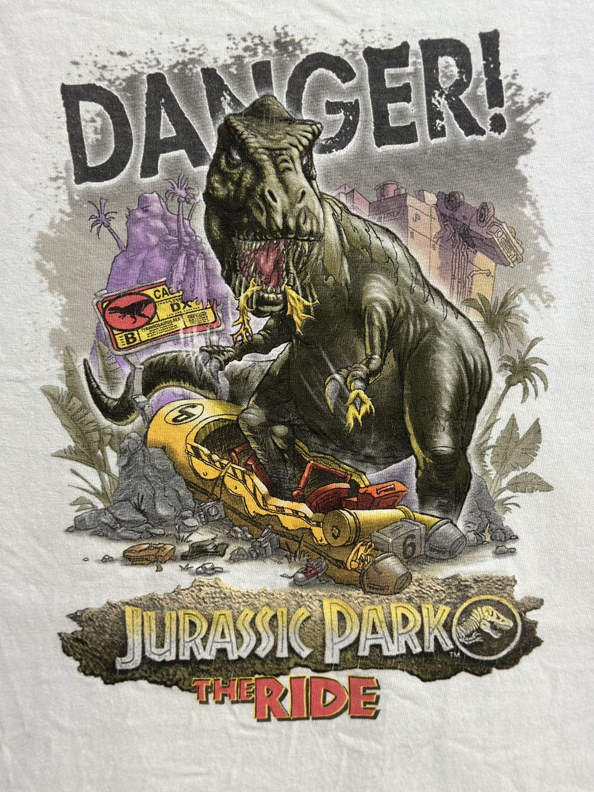 Universal Studios × Vintage Vintage Jurassic Park The Ride Faded Tee Size US L / EU 52-54 / 3 - 2 Thumbnail
