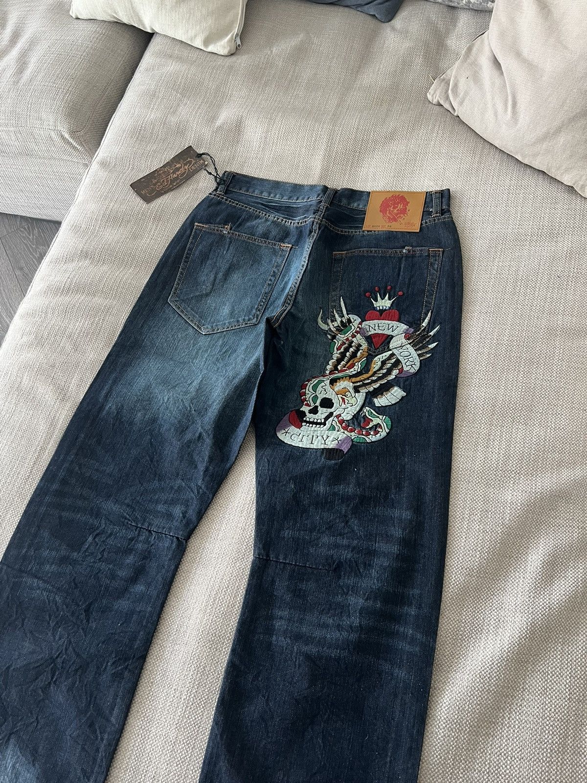 2 pair Ed hardy jeans store