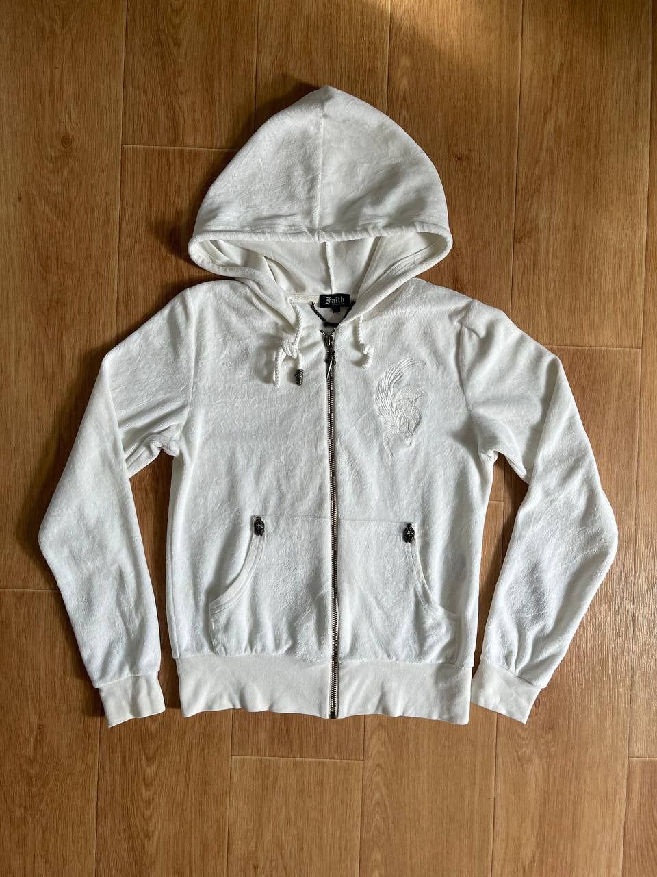 Faith Connexion Vintage Faith Connexion Y2k Chrome Hearts Style Zip Hoodie Size S / US 4 / IT 40 - 2 Thumbnail