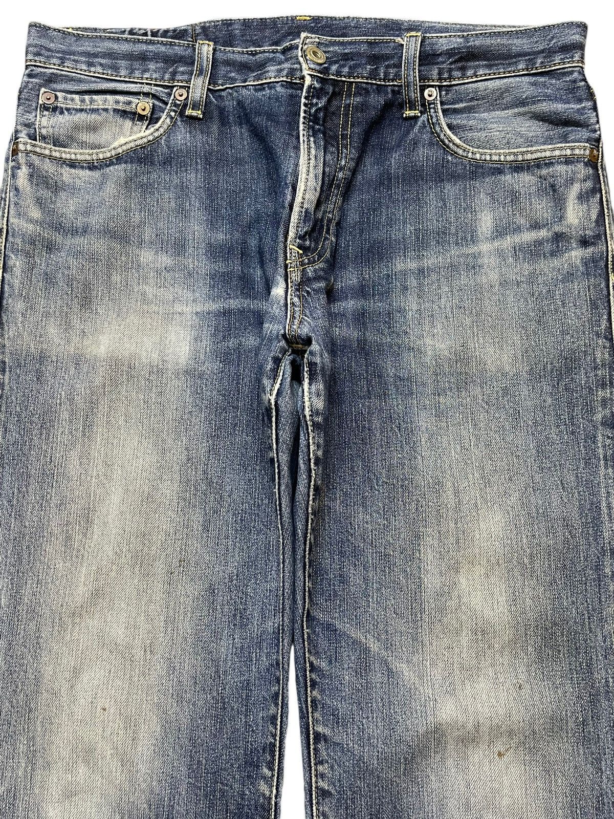 Uniqlo Vintage Y2K Japanese Uniqlo Blue Faded Wash Straight Loose Size US 34 / EU 50 - 3 Thumbnail