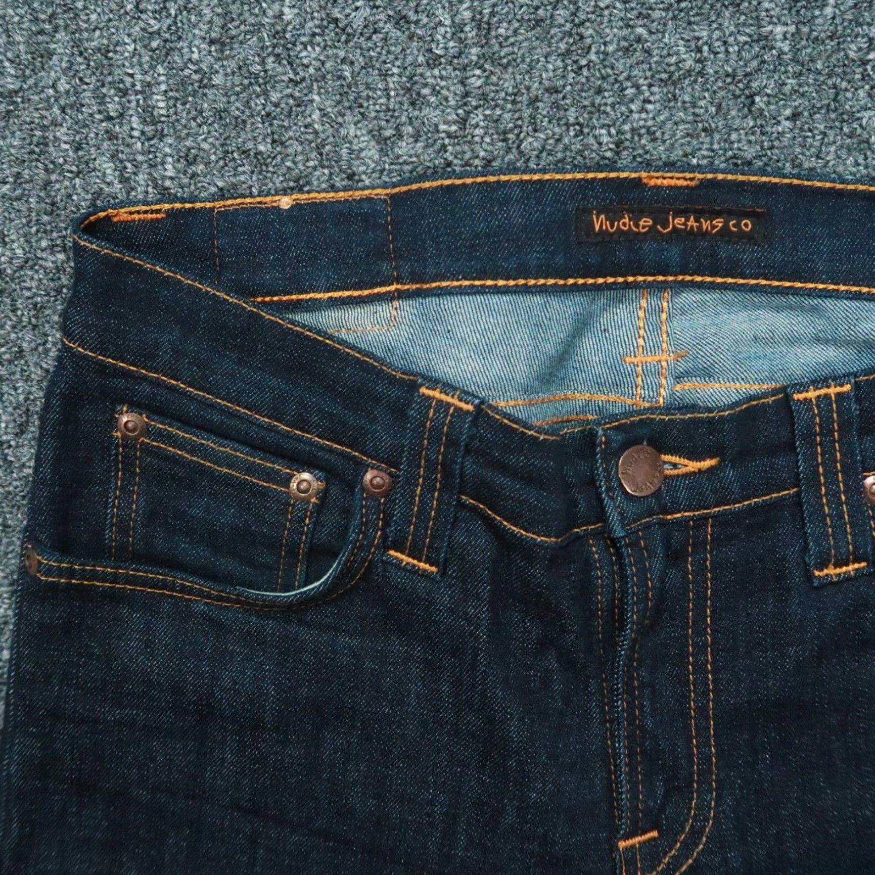 Nudie Jeans Nudie Jeans Mens 29x32 Blue Jeans Slim Regular Denim 5-Pocket Belt Loops Cotton Vintage No N/A Size US 29 - 3 Thumbnail
