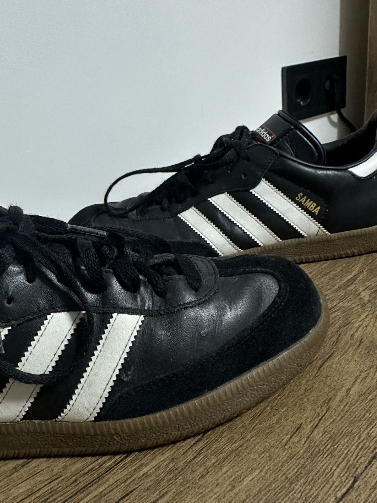 Adidas OG 2013 Adidas Samba Black Leather Shoes Men’s 44 Size Size US 10 / EU 43 - 7 Thumbnail