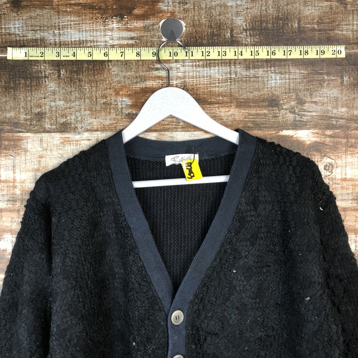 Japanese Brand Rocio Black Cardigan Knitwear vintage #A2052 Size US S / EU 44-46 / 1 - 4 Thumbnail