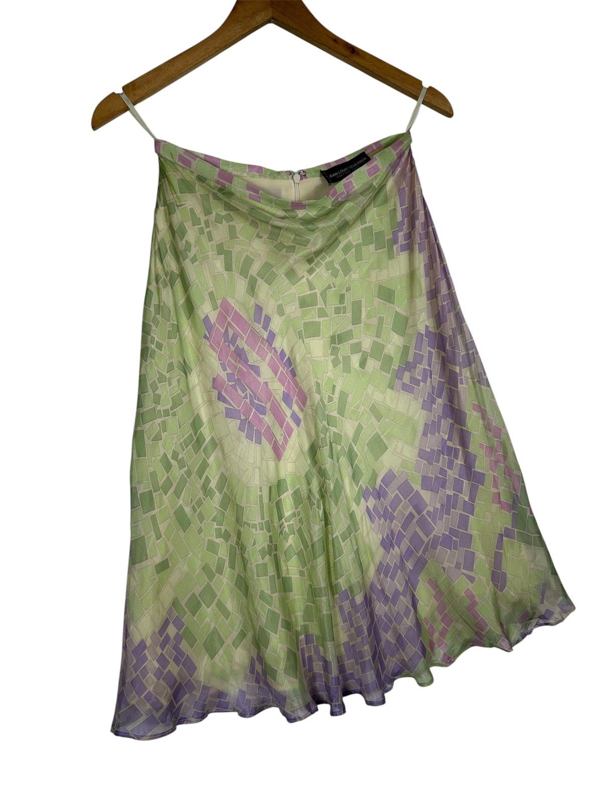 Jean-Louis Scherrer Vintage Jean-Louis Scherrer Boutique Paris Silk Midi Skirt Size 27" / US 4 / IT 40 - 2 Thumbnail