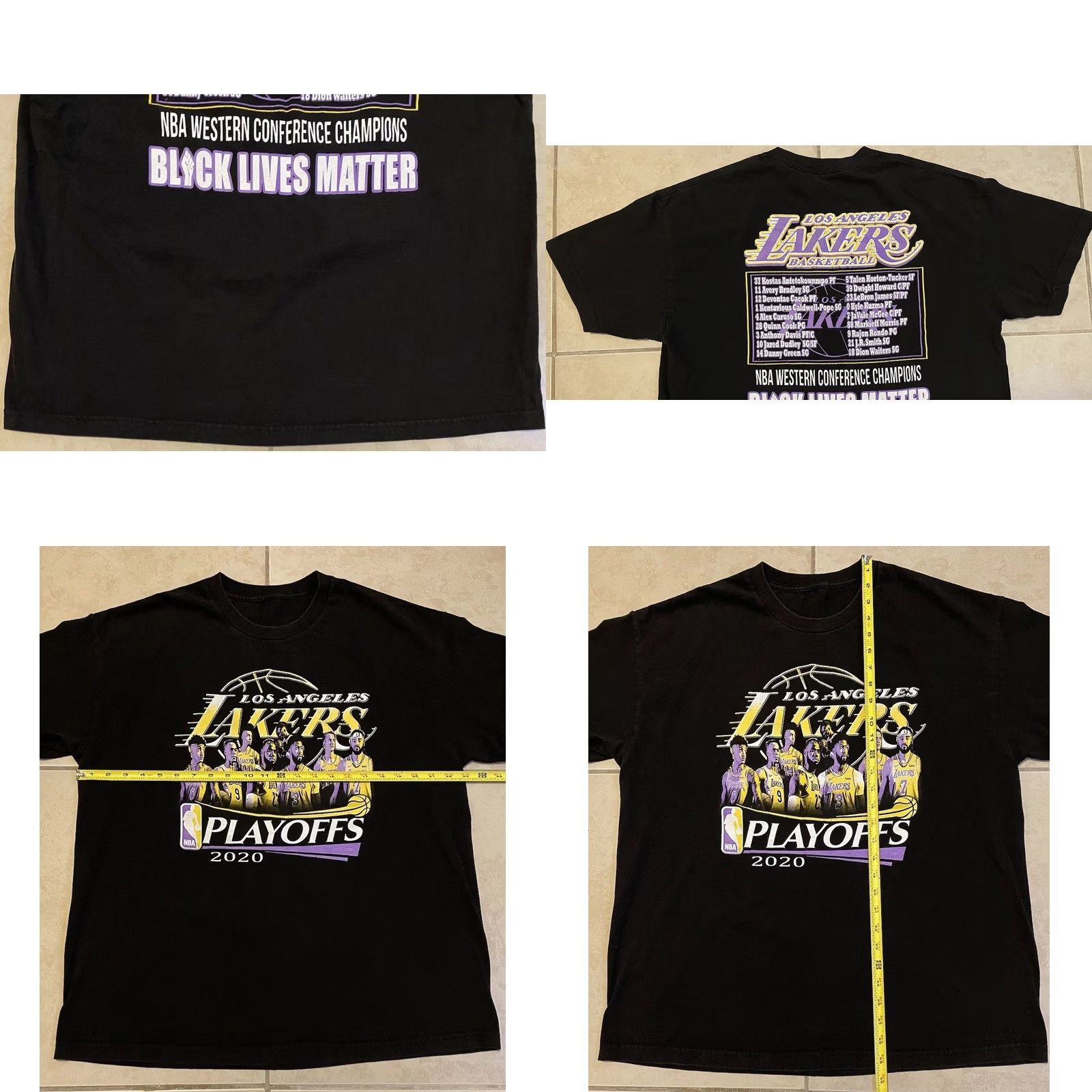 NBA 2020 LA Lakers NBA Playoffs Faded Shirt XL Basketball Kobe Shaq Champion Vtg Y2K Size US XL / EU 56 / 4 - 8 Thumbnail