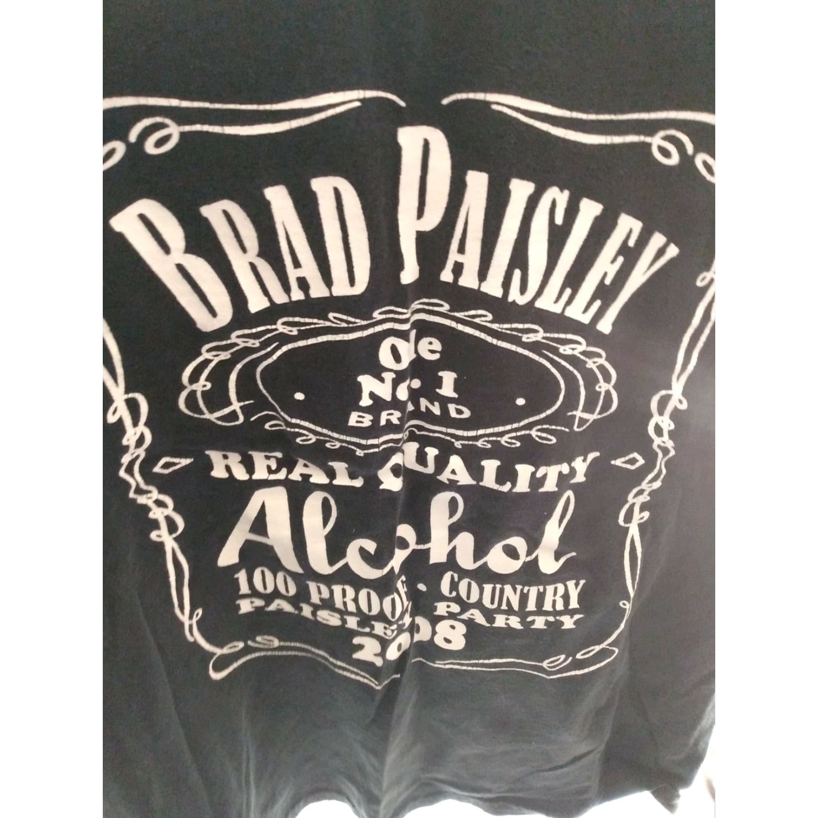 Gildan Brad Paisley T-Shirt Black Gildan Cotton Short Sleeve Crew Neck Regular Mens Small SS All Seasons Music Paisley Double-Sided Vintage? No. Size US S / EU 44-46 / 1 - 7 Thumbnail