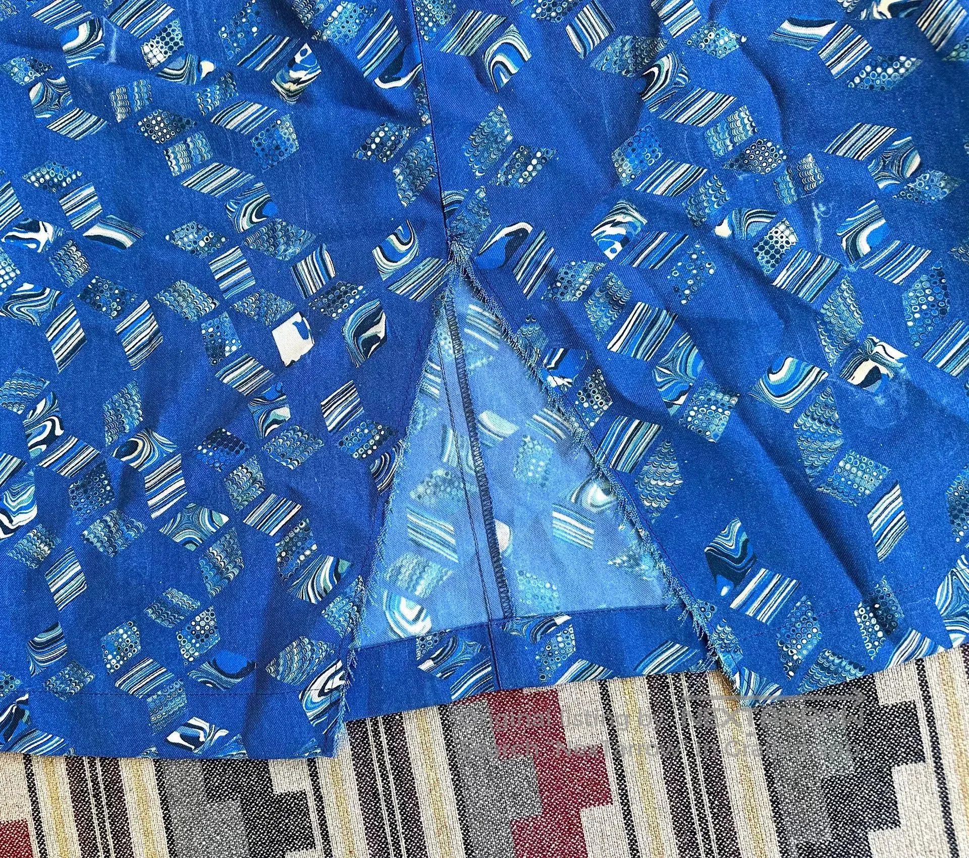 Blue Blue Japan blue blue japan marble print skirt. Size 23" - 5 Thumbnail
