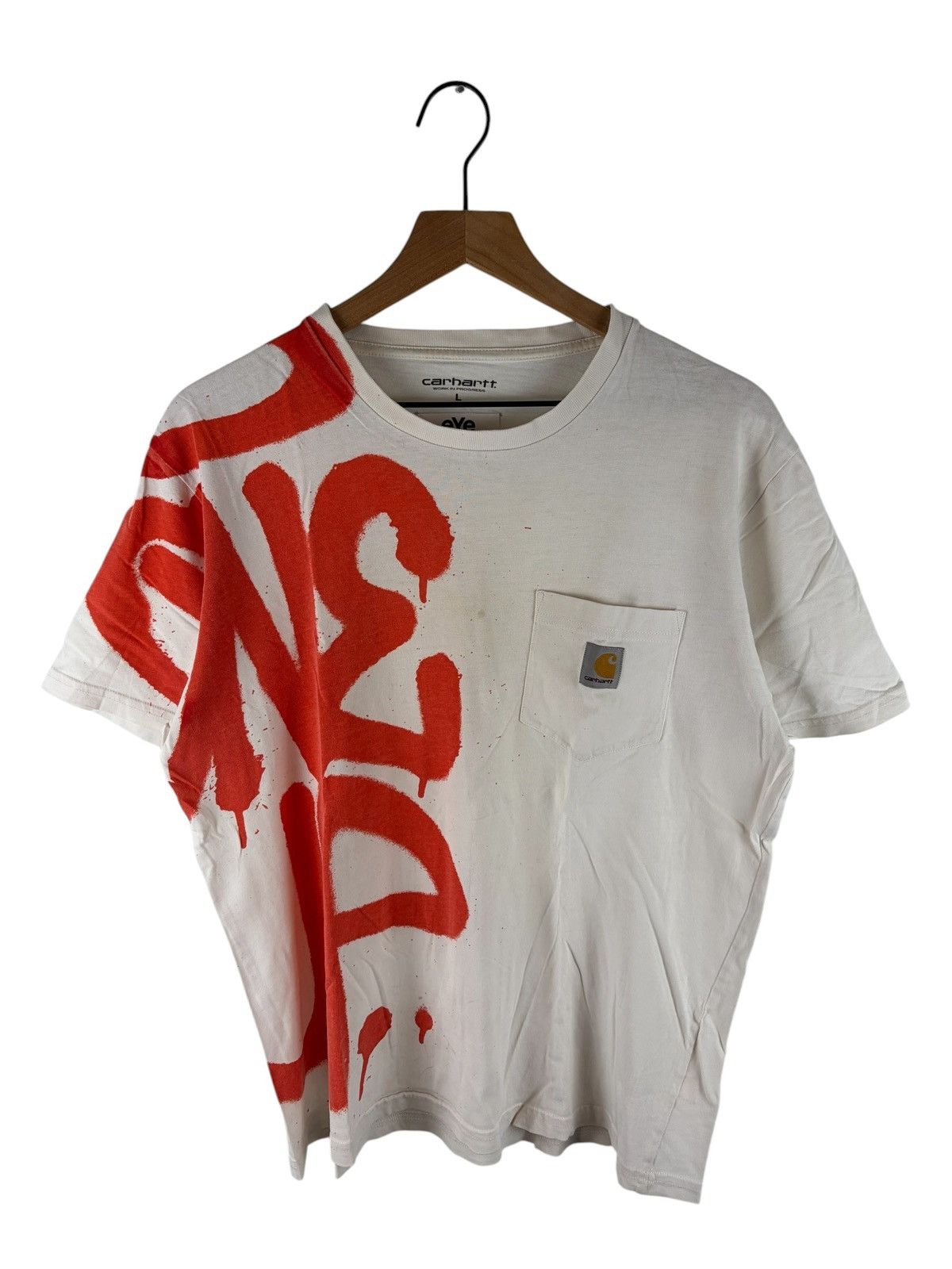 eye Comme des Garcons x Carhartt Logo Pocket Tee