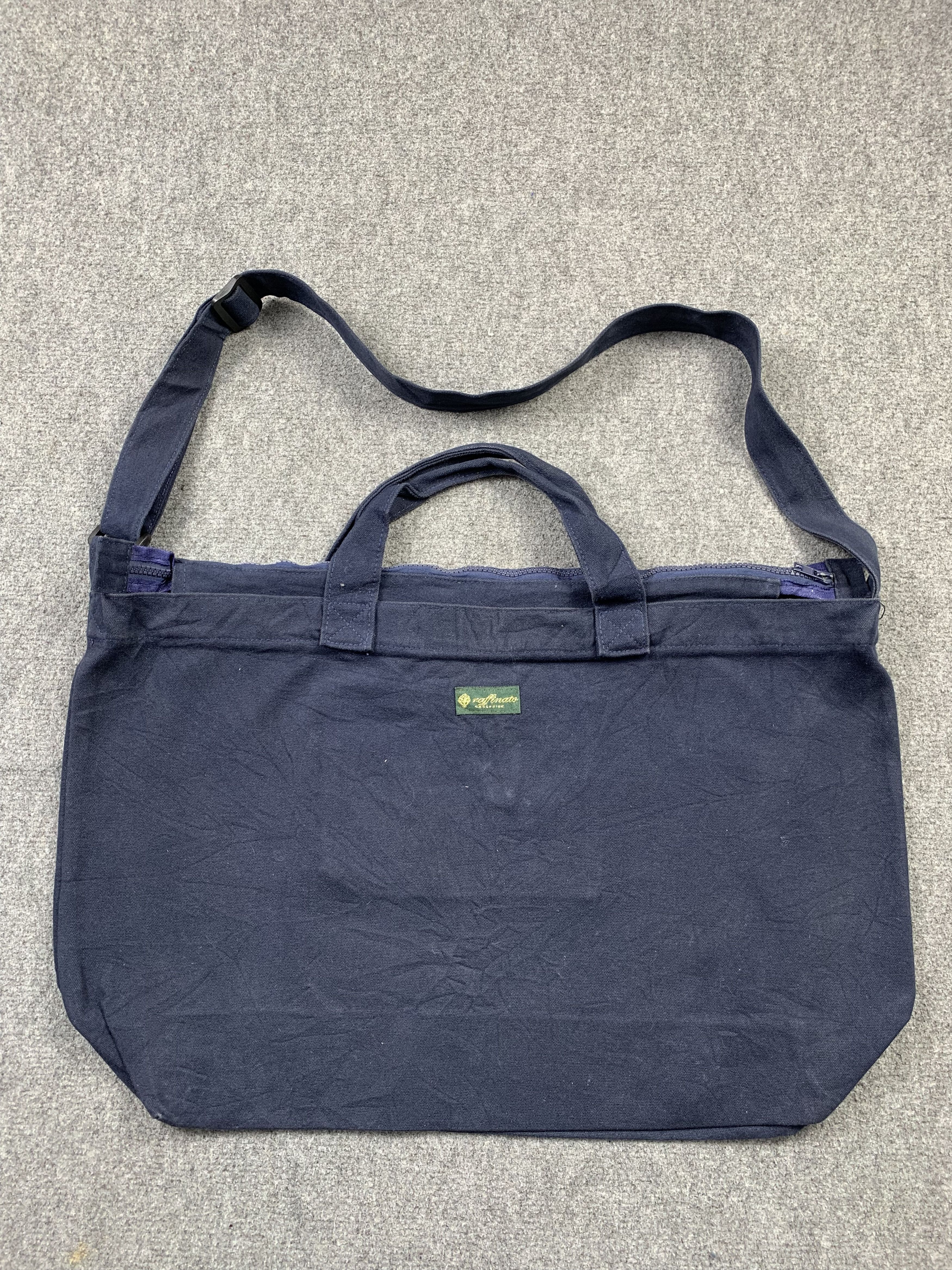 image of Vintage Sling Crossbody Totebag in Blue, Men's