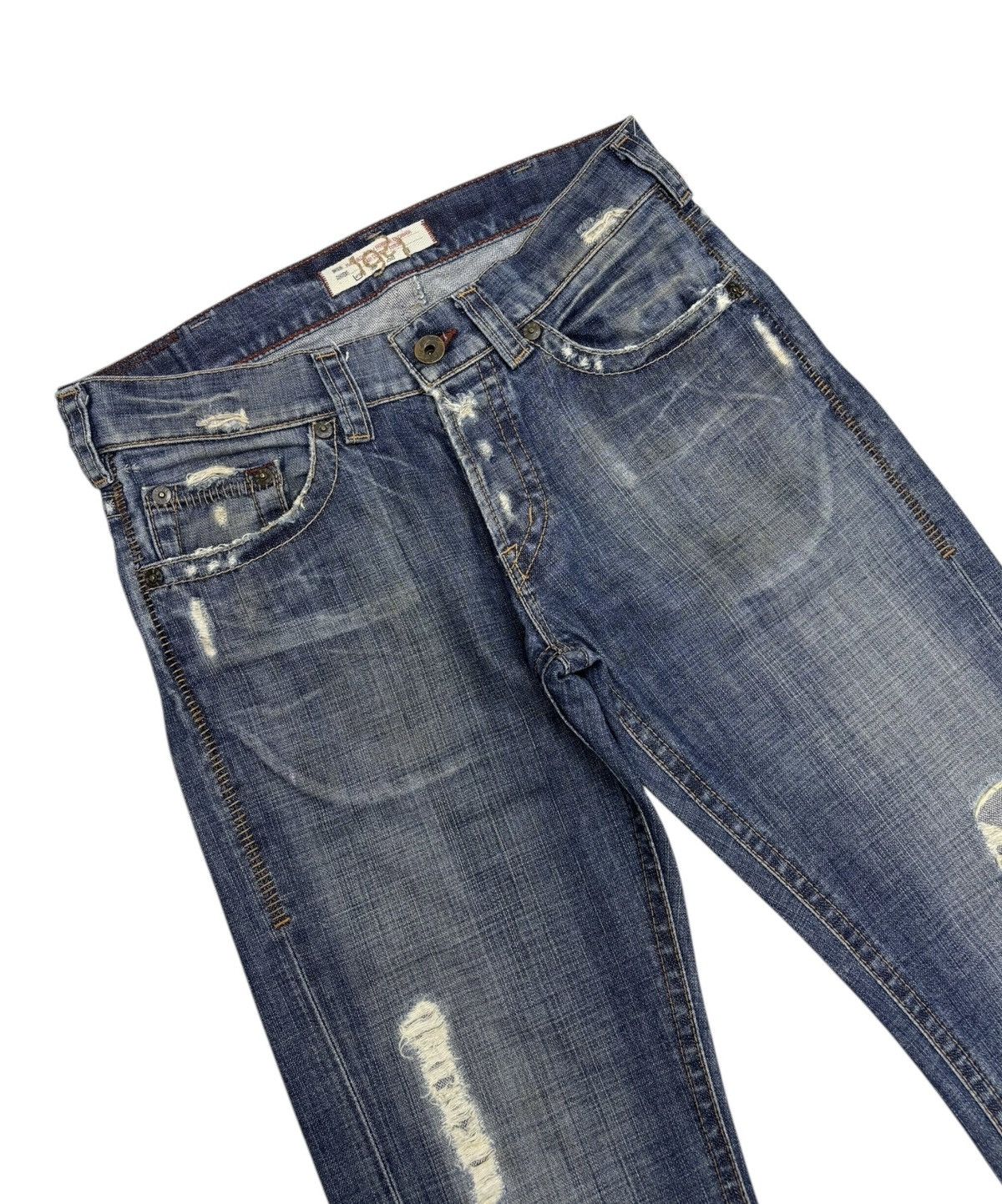 If Six Was Nine Flare Jeans Ripped Made in Canada 1921 Y2K True Religion Size US 32 / EU 48 - 5 Thumbnail