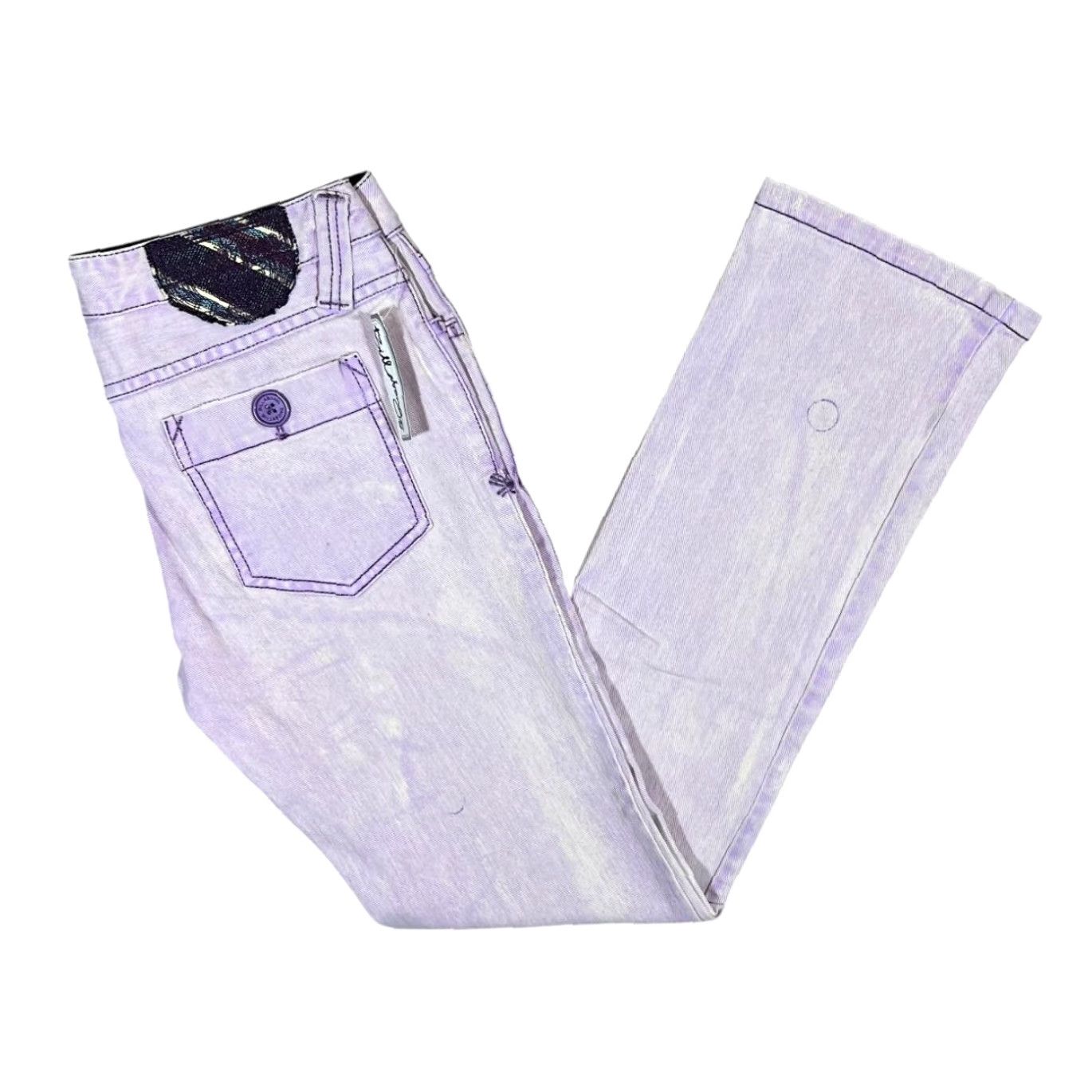 Billabong VINTAGE Billabong Slim Jeans Women's 30" Purple Denim Slim Fit 00s Surfer Skater Modern Size 30" / US 8 / IT 44 - 2 Thumbnail