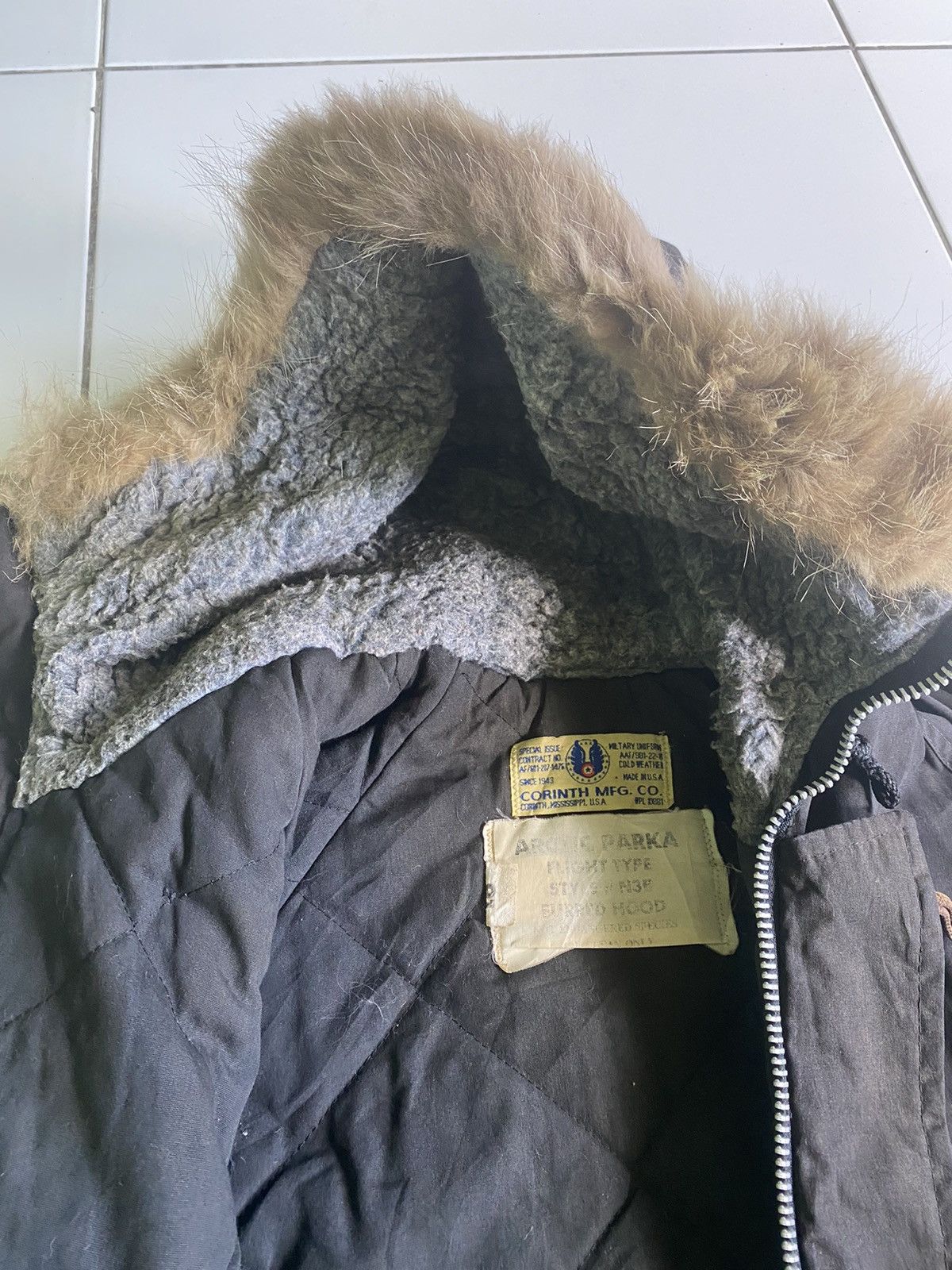 Uniform Bridge VINTAGE 40s CORINTH MFG.CO ARCTIC QUILTED PARKA JACKET Size US M / EU 48-50 / 2 - 7 Thumbnail