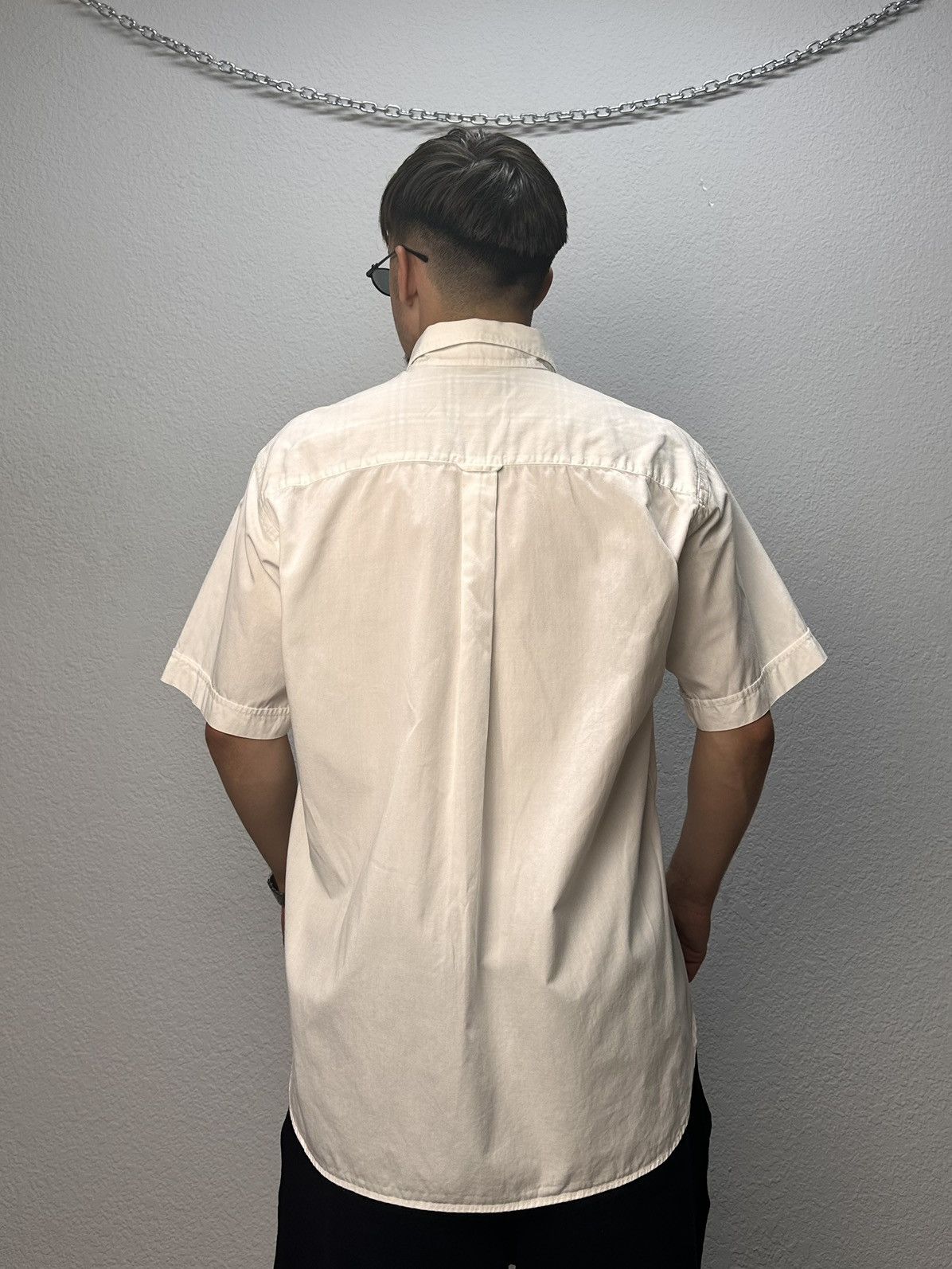 Burberry Burberrys Shirt White Crew Neck Avantgarde Luxury Prada Y2K Size US M / EU 48-50 / 2 - 13 Thumbnail