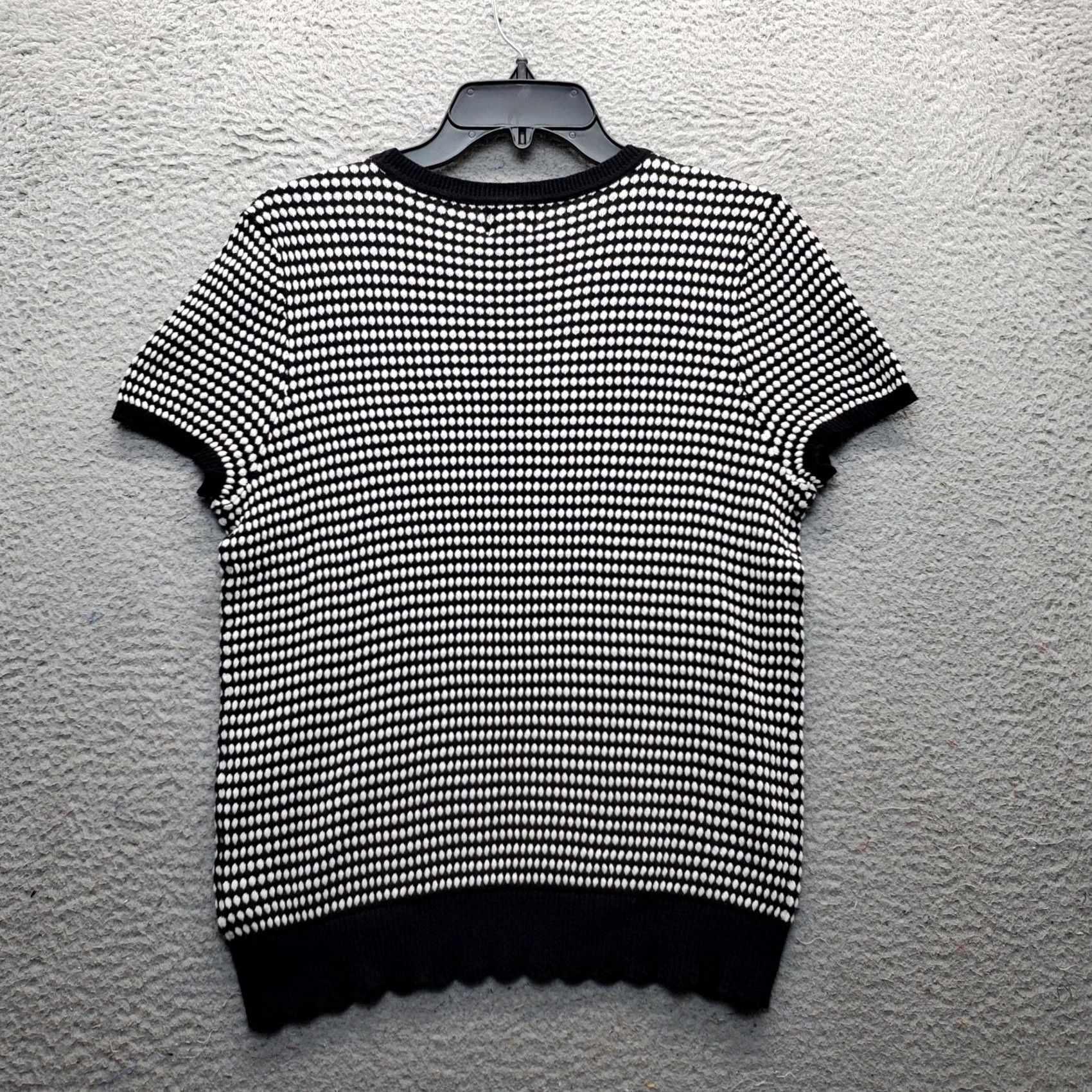 Worthington Worthington Sweater Womens Large Multicolor Polka Dot 100% Cotton Crew Neck Pullover Size L / US 10 / IT 46 - 2 Thumbnail