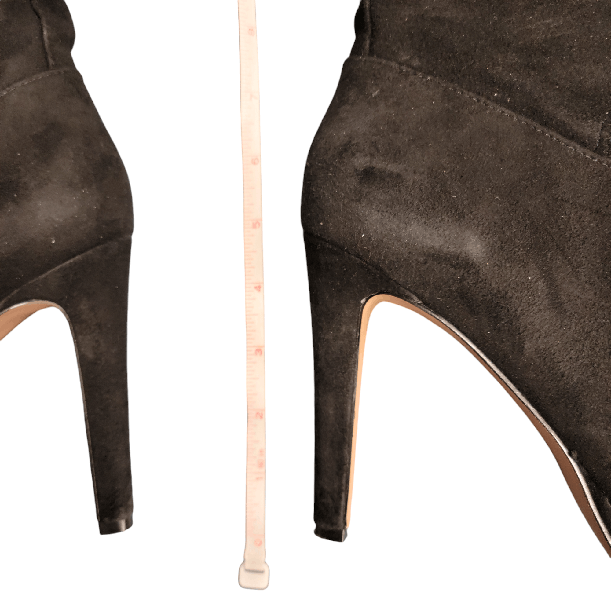 Nine West Nine West Black Suede Leather Tall Heeled Boots Size US 7 / IT 37 - 9 Thumbnail