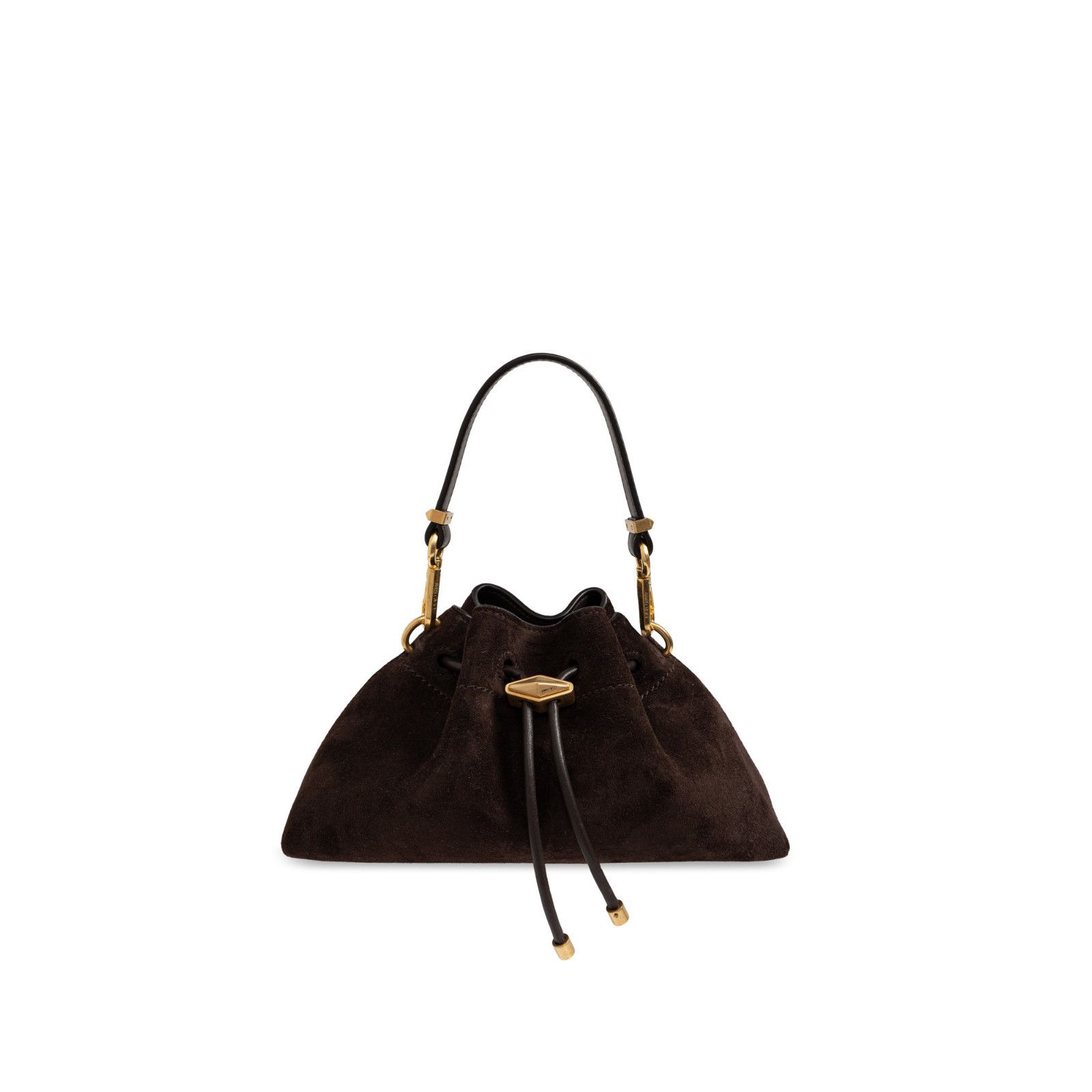 Jimmy Choo JIMMY CHOO Cinch Small Coffee Suede Top Handle Bag New & Aut Size ONE SIZE - 1 Thumbnail