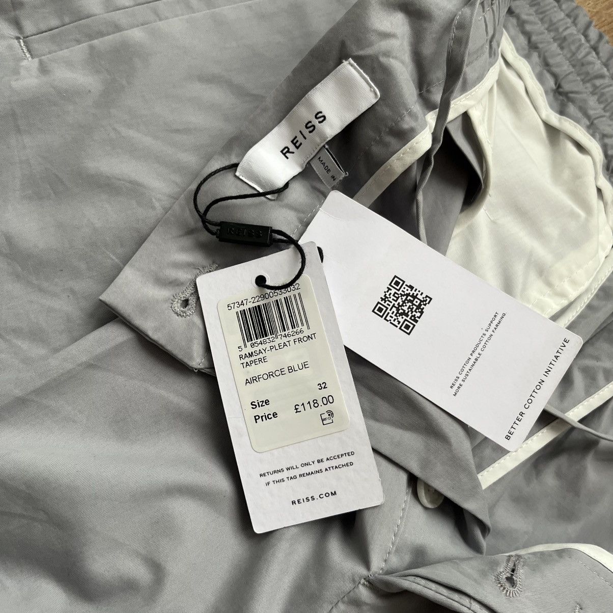Reiss NWT Reiss Ramsay Pleat Front Tapered Trousers Size US 32 / EU 48 - 7 Thumbnail