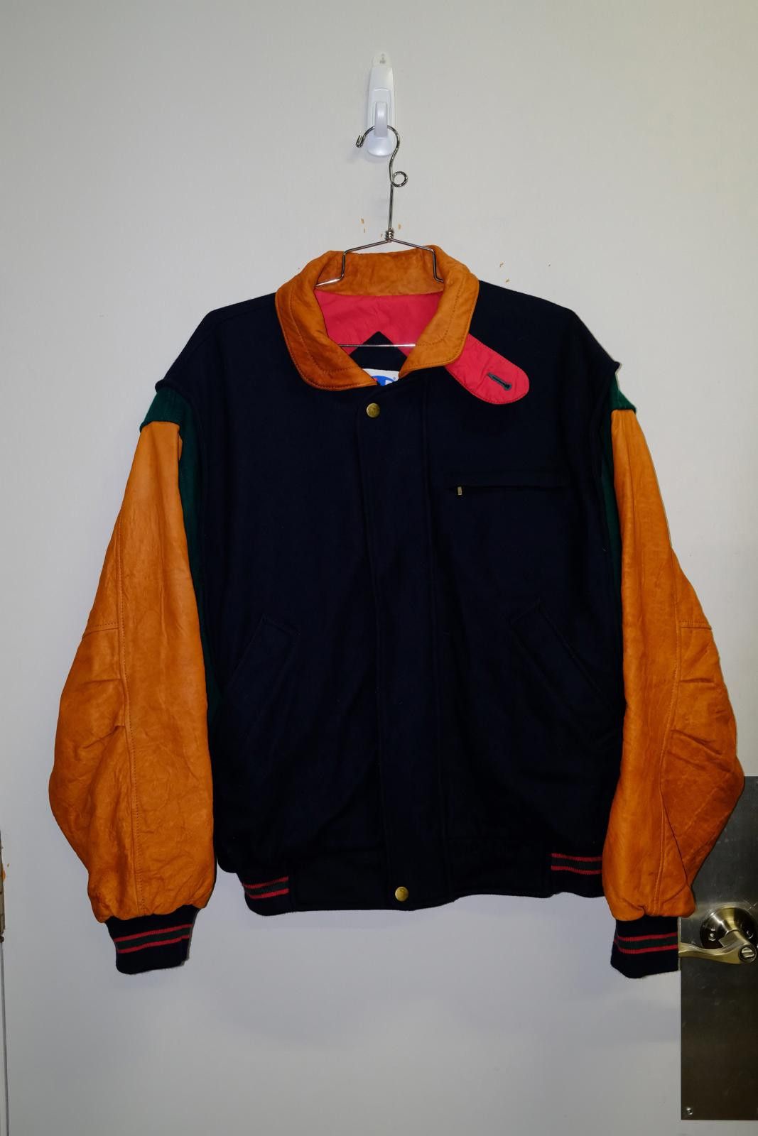 Champion 90's Champion Tri-Color Varsity Jacket Size L / US 10 / IT 46 - 1 Thumbnail