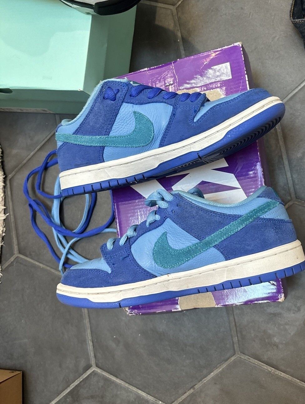 Nike Nike Dunk Low Pro SB Fruity Pack - Blue Raspberry Size US 5.5 / EU 38 - 2 Thumbnail