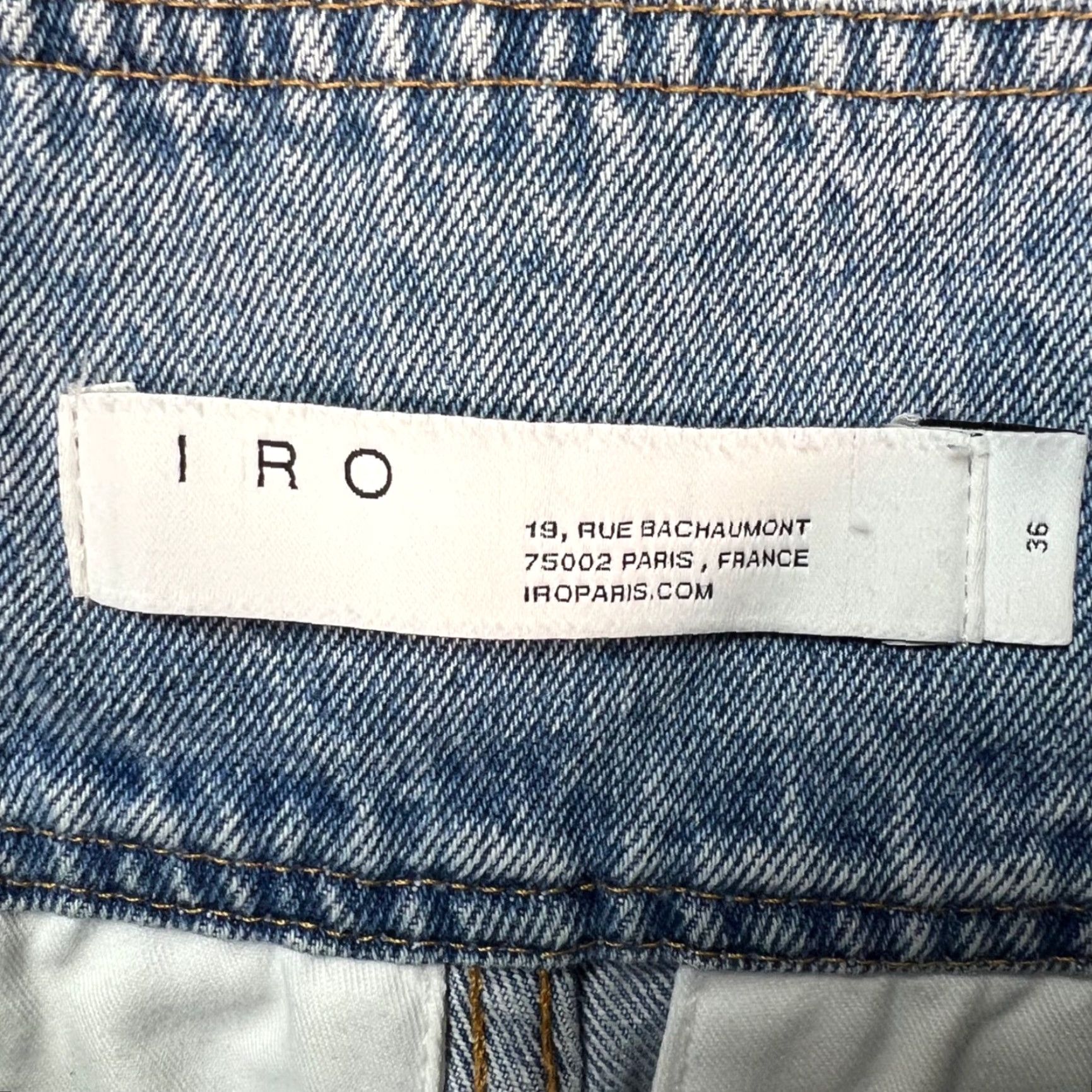 Iro IRO High-Waisted Light Wash Denim Paperbag Jeans Belt Womens Size 36 Size 25" / US 0 / IT 36 - 3 Thumbnail