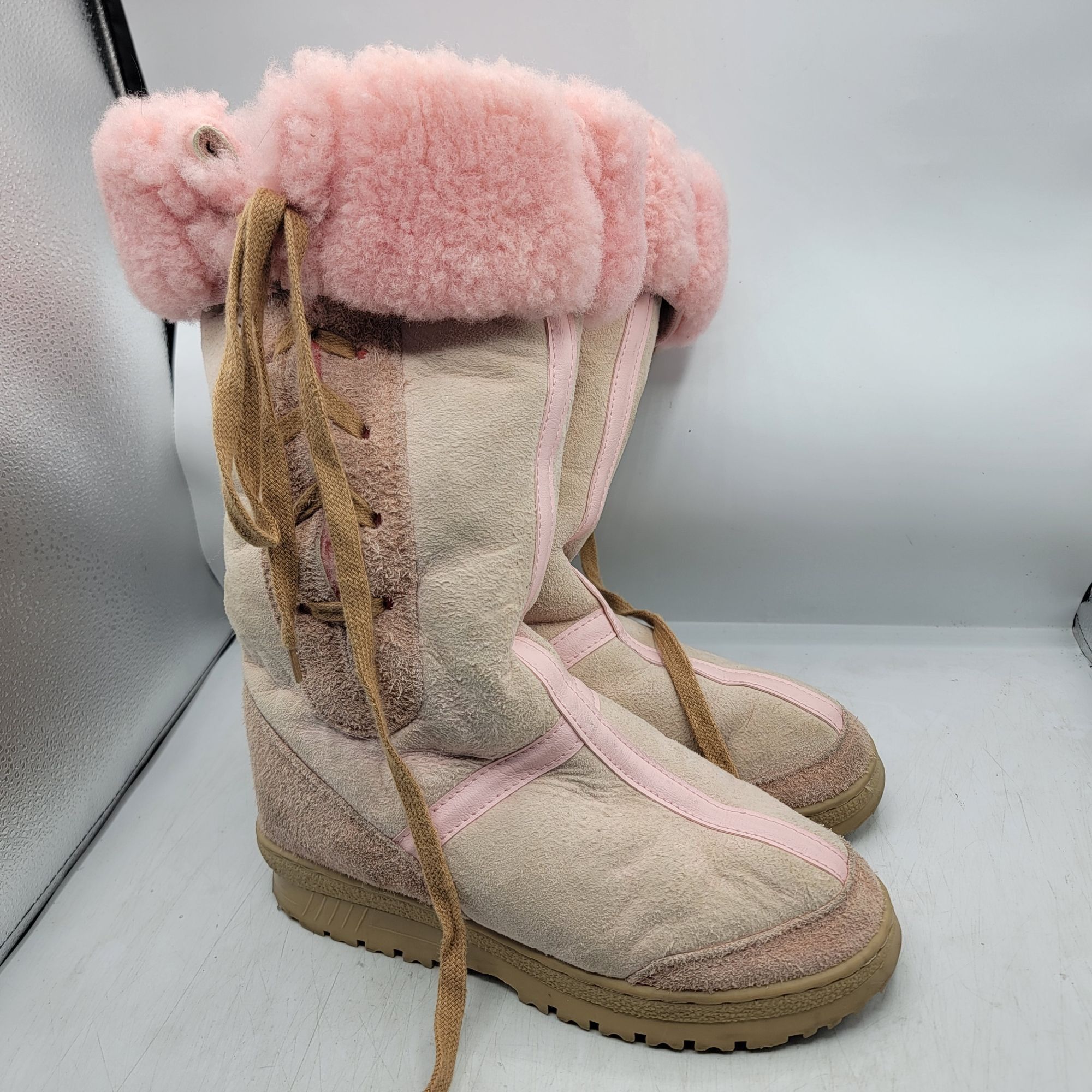 Pure Oz Womens 7 Pink Tall Boots Casual Fashion Winter Warm