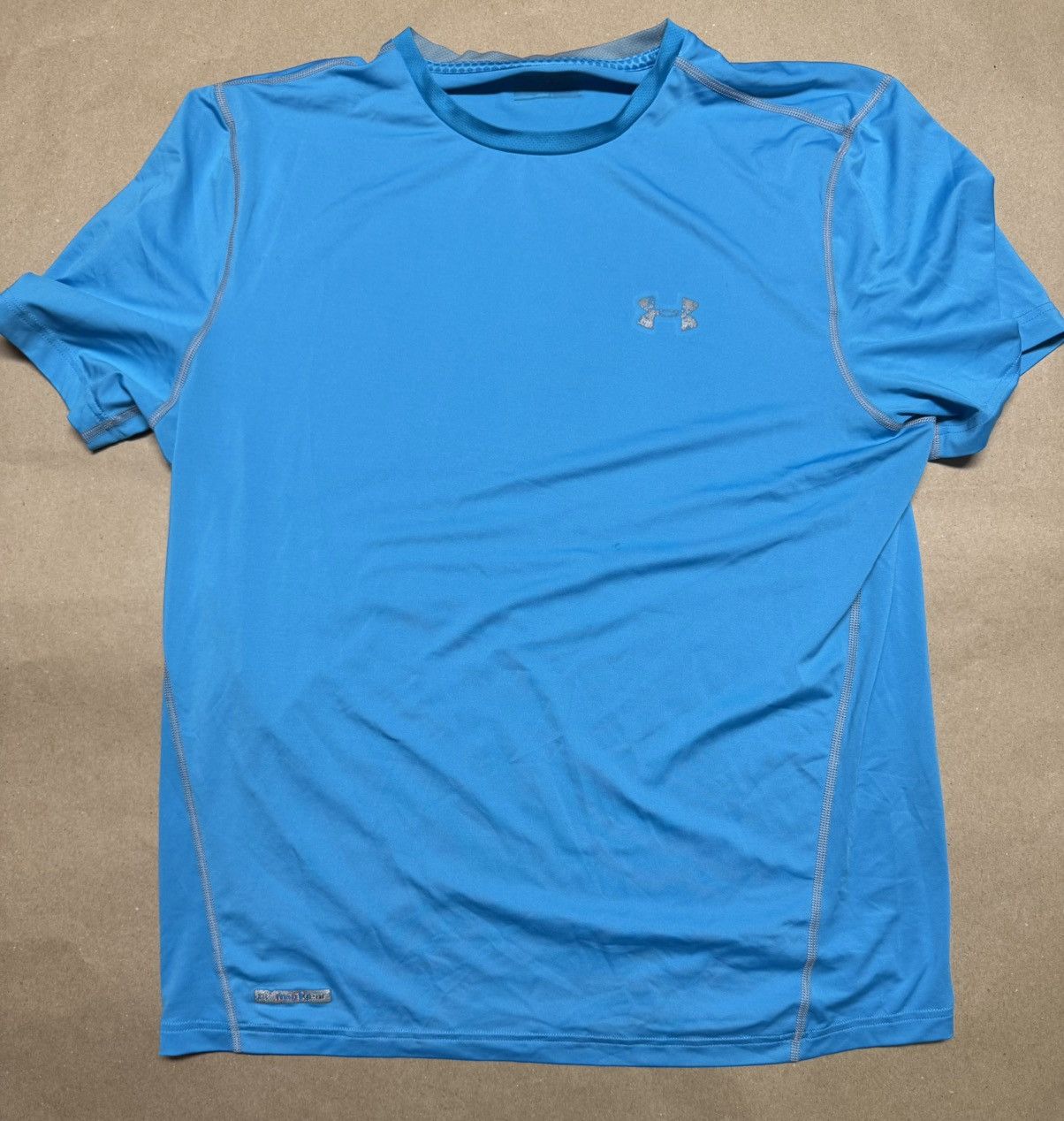 Under Armour Under Armour Fitted Shirt Blue size XL Rare! Size US XL / EU 56 / 4 - 1 Thumbnail