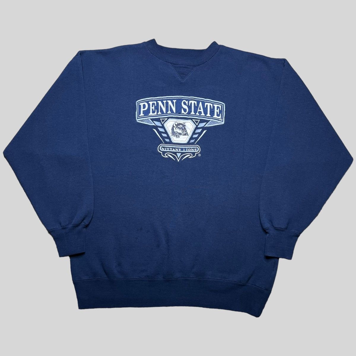 NCAA × Vintage Vtg 90s NCAA Penn State Nittany Lions Embroidered Sweatshirt Size US XL / EU 56 / 4 - 1 Thumbnail