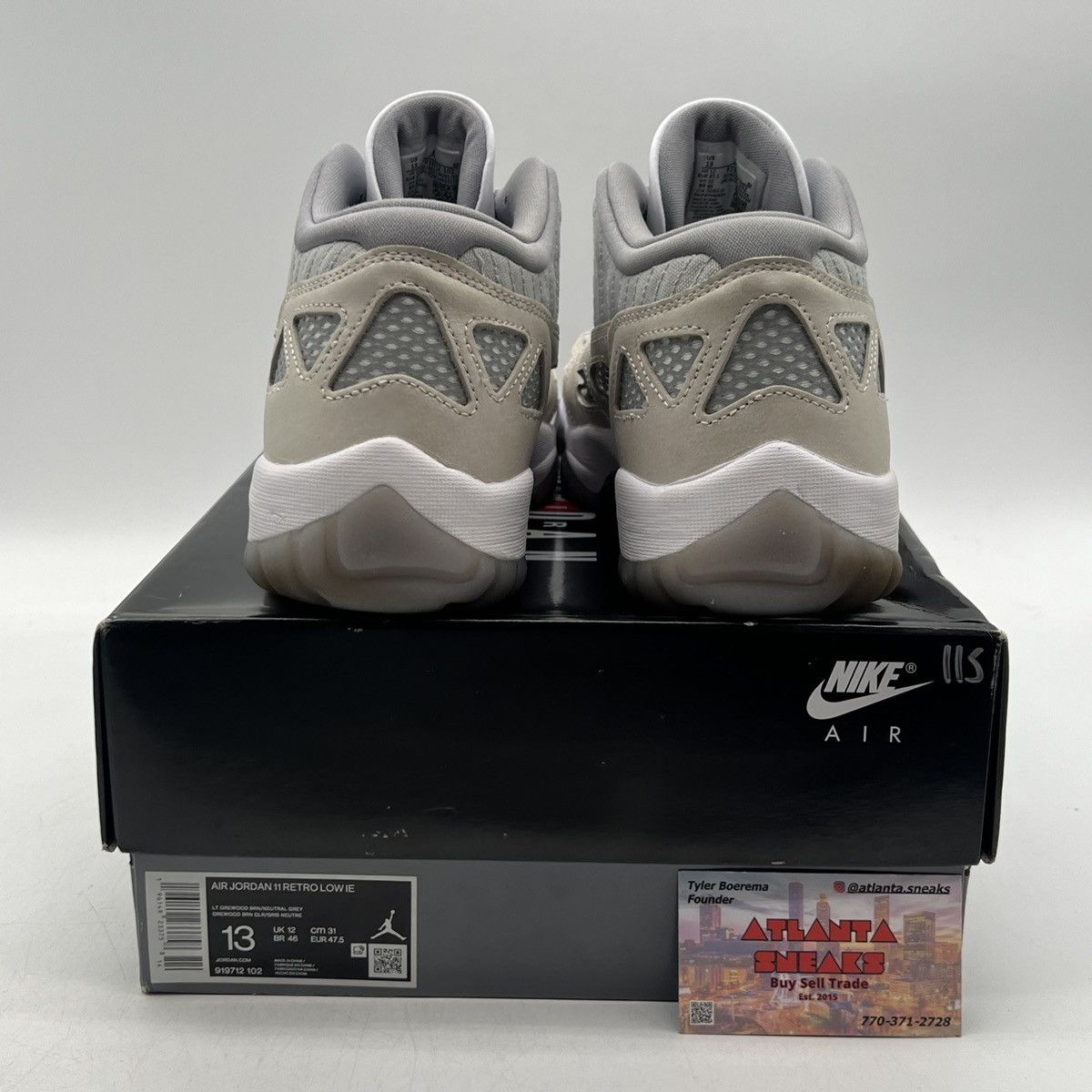 Jordan Brand Air Jordan 11 low IE light Orewood brown Size US 13 / EU 46 - 3 Thumbnail