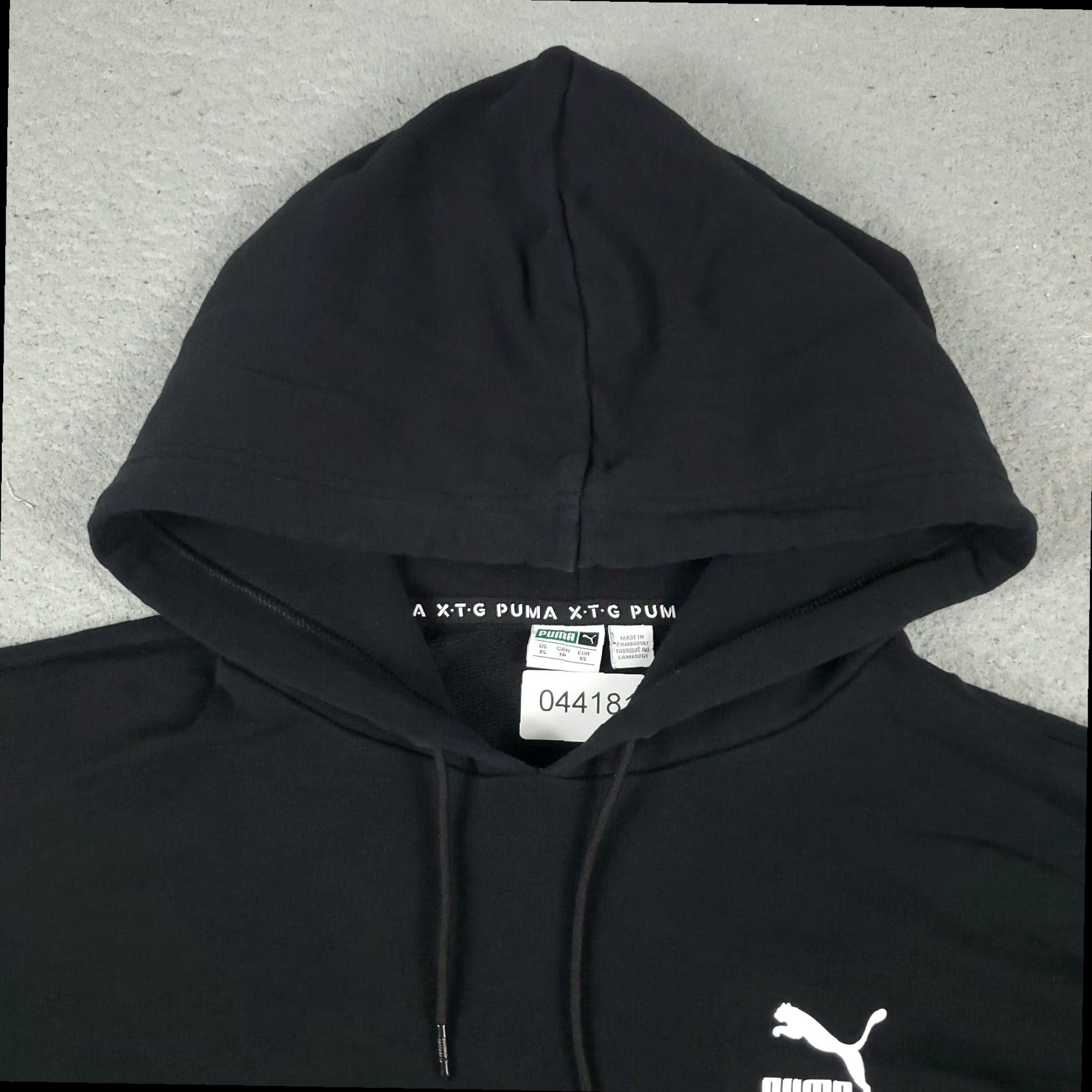 Puma Puma Womens Sweater XS Extra Small Black Crop Top Pullover Hoodie Size XS / US 0-2 / IT 36-38 - 2 Thumbnail