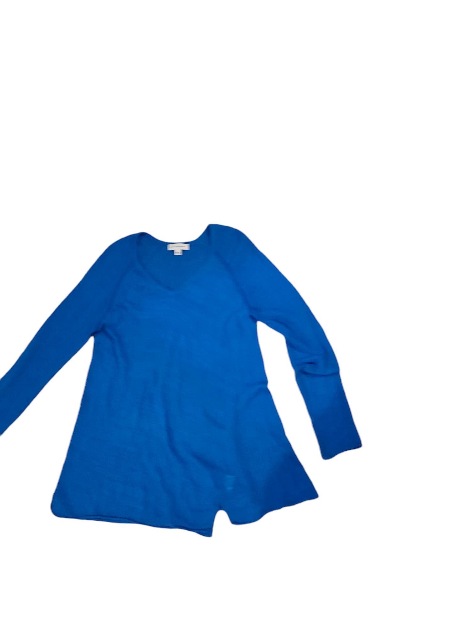 White + Warren White + Warren Women's Long Sleeve V-Neck Top - Size L Size L / US 10 / IT 46 - 5 Thumbnail