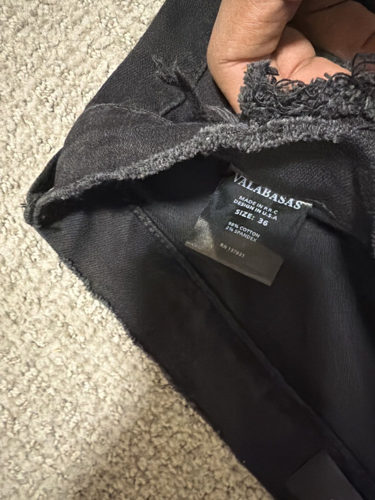Valabasas Black denim pants Size US 36 / EU 52 - 4 Thumbnail