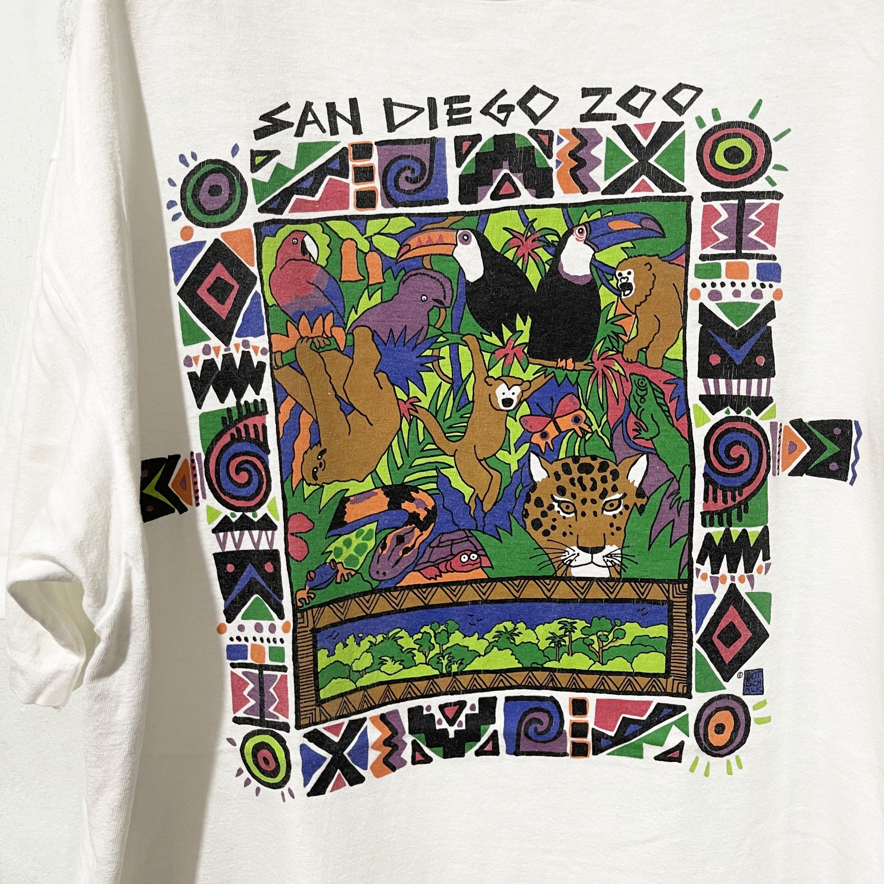 Vintage Vintage 90s Save the Rainforest Shirt Size US XL / EU 56 / 4 - 2 Thumbnail