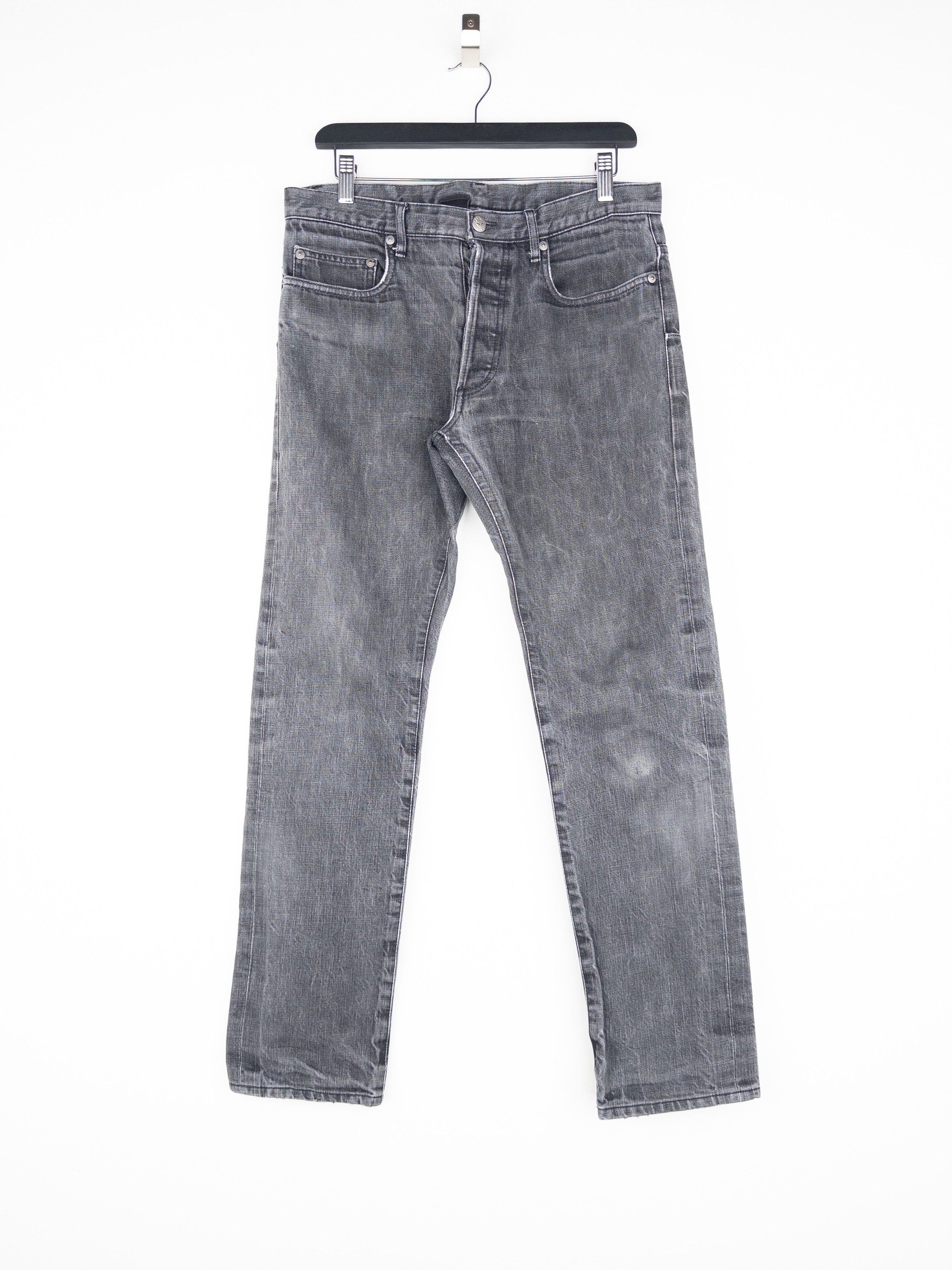 Dior Homme by Hedi Slimane Repaired Denim Jeans Size US 30 / EU 46 - 1 Thumbnail