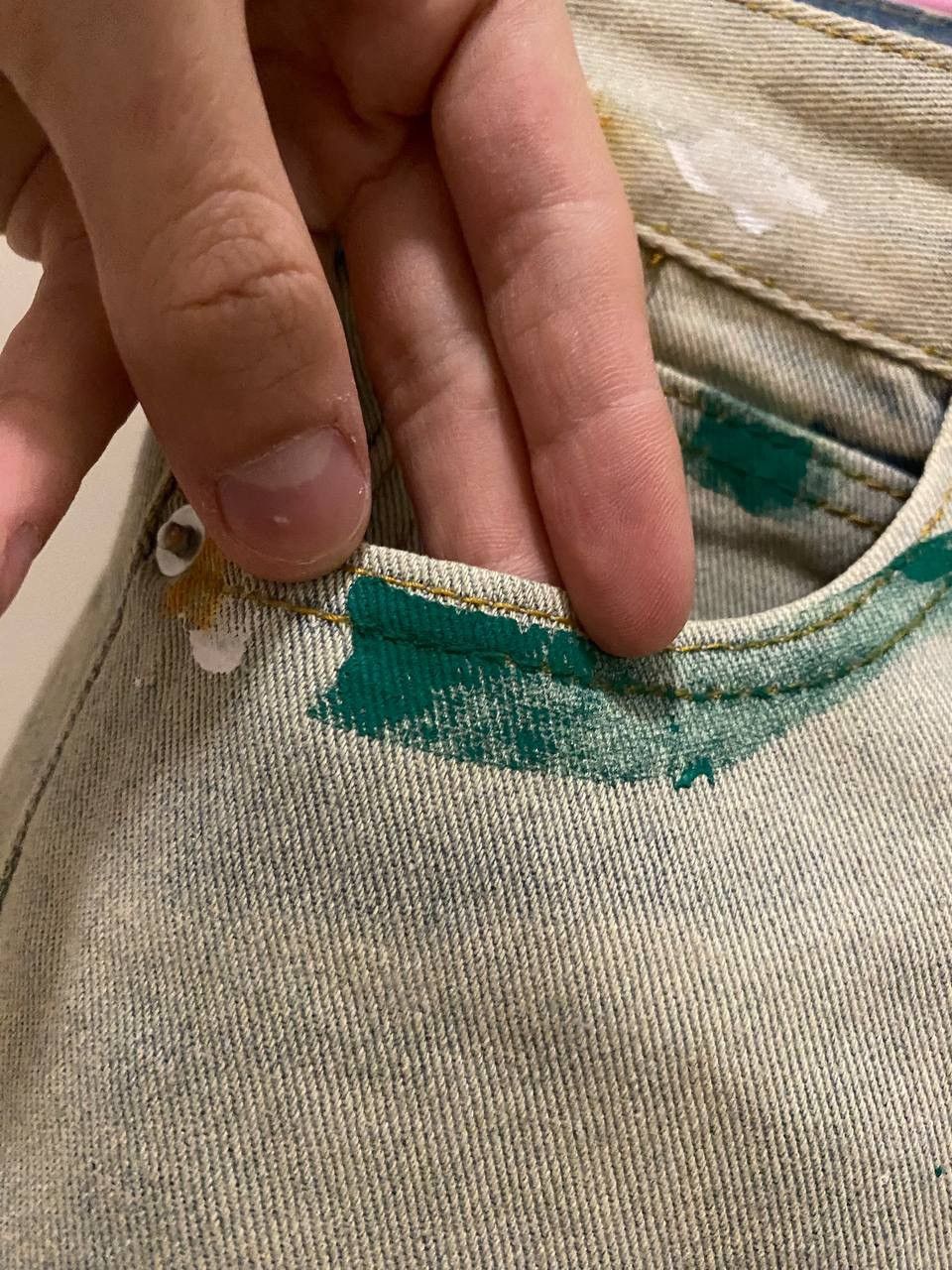 Japanese Brand × Vintage Flared Distressed Painter Jeans Size US 30 / EU 46 - 15 Thumbnail