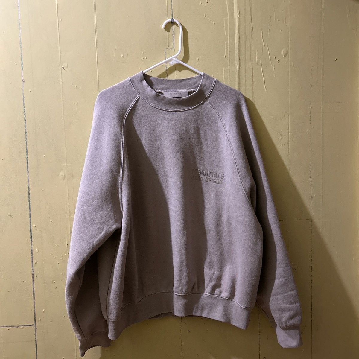 Essentials Cotton Blend Crewneck Sweatshirt Smoke Size US S / EU 44-46 / 1 - 1 Thumbnail
