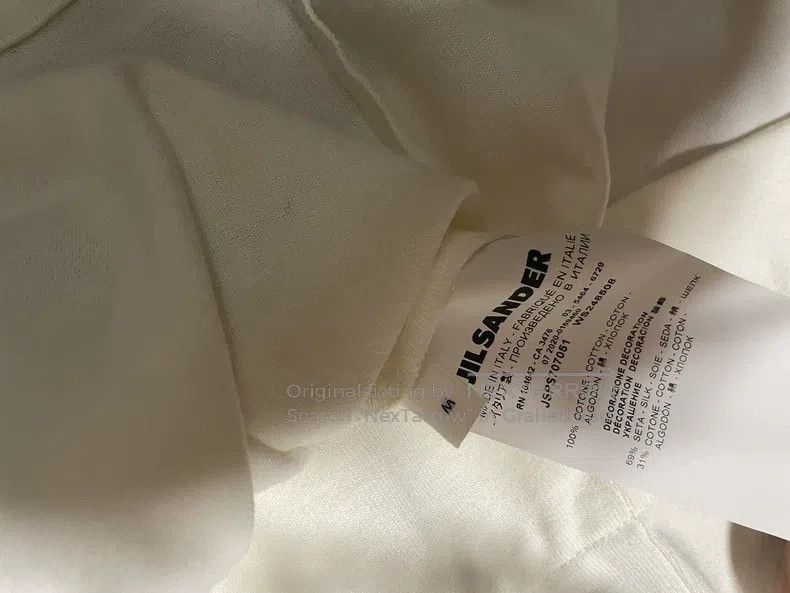 Jil Sander Jil Sander White wool knit pocket short sleeves Size M / US 6-8 / IT 42-44 - 4 Thumbnail