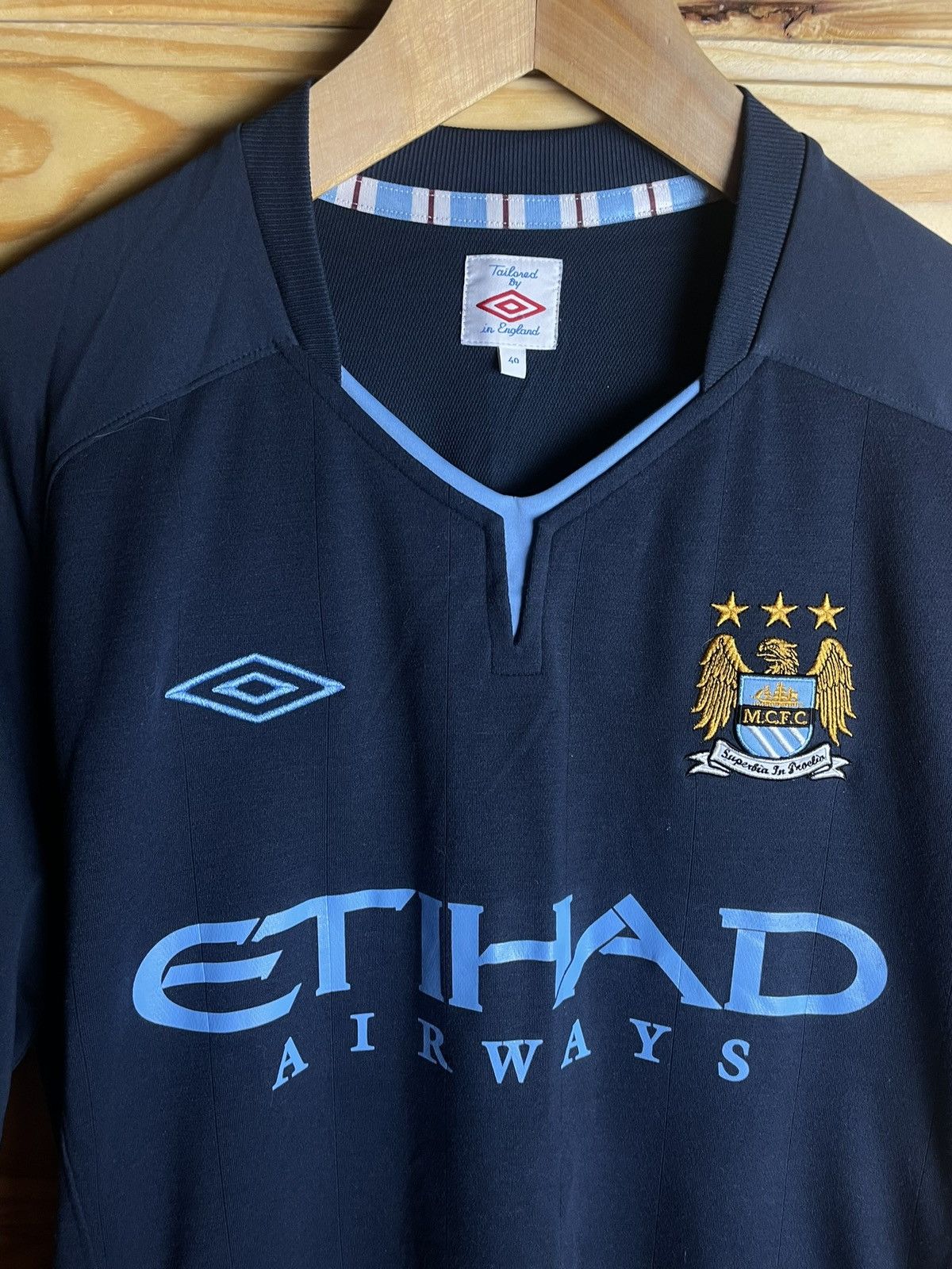 Vintage Manchester City Jersey 2010/2012 #21 Silva Football T-Shirt Size US S / EU 44-46 / 1 - 2 Thumbnail