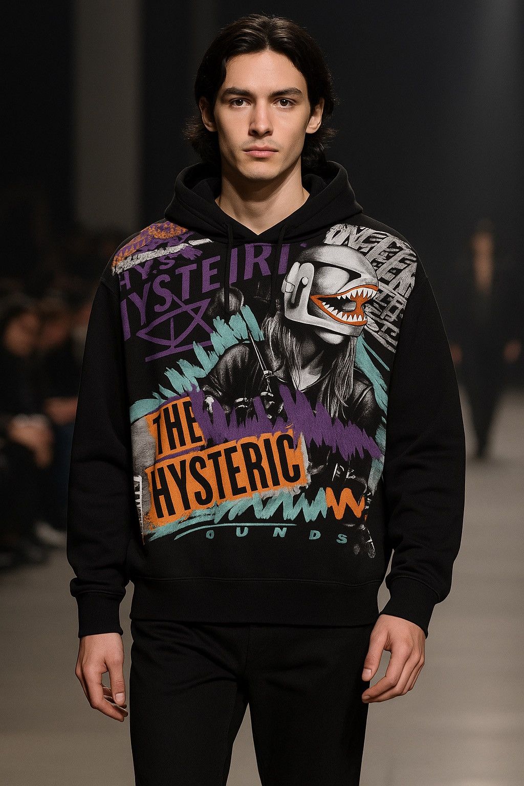 Hysteric Glamour Hysteric Glamour Aop His Girl Biker Hoodie Size US M / EU 48-50 / 2 - 1 Thumbnail