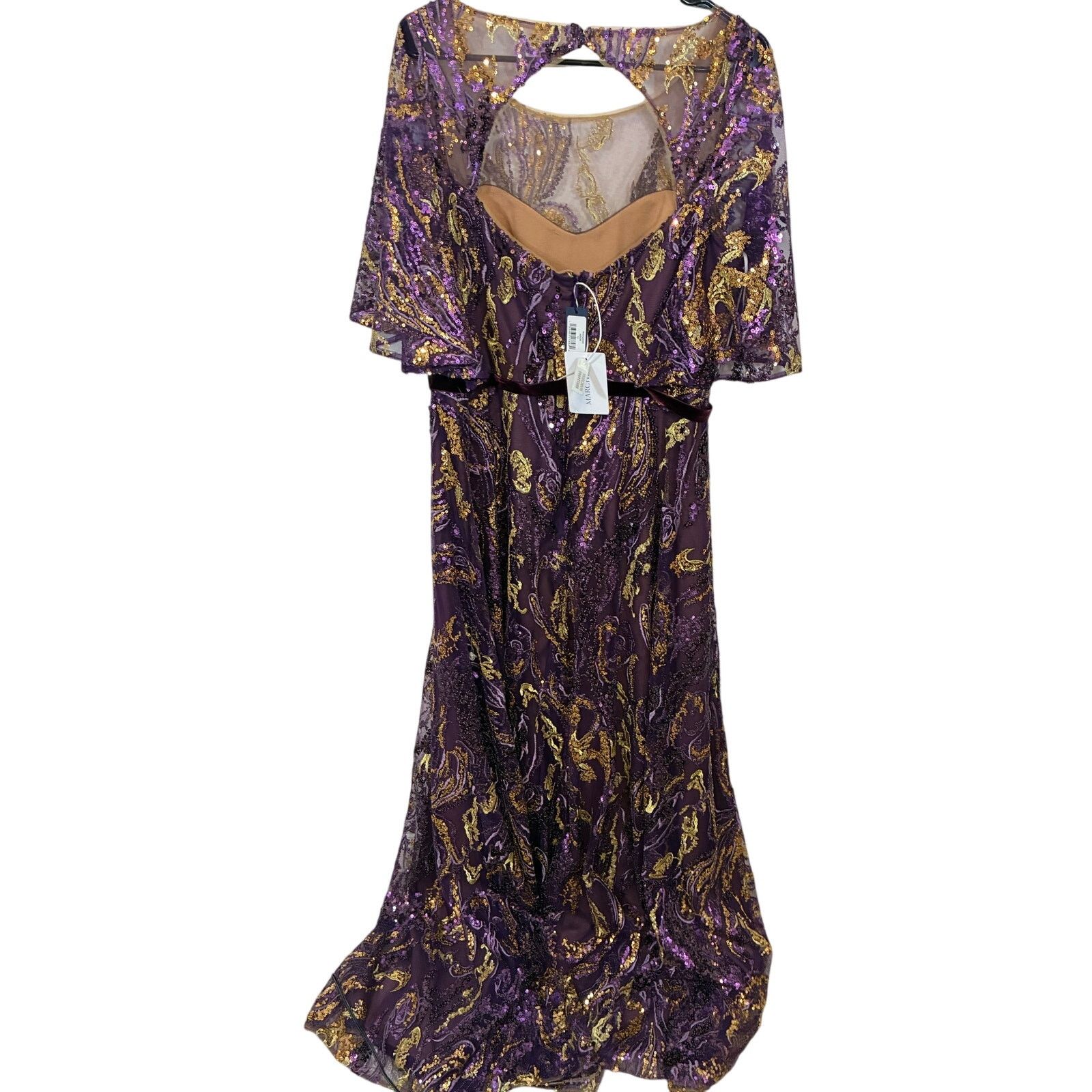 Marchesa NWT Marchesa Notte 12 Embellished Tulle Evening Gown 12 Size XL / US 12-14 / IT 48-50 - 4 Thumbnail