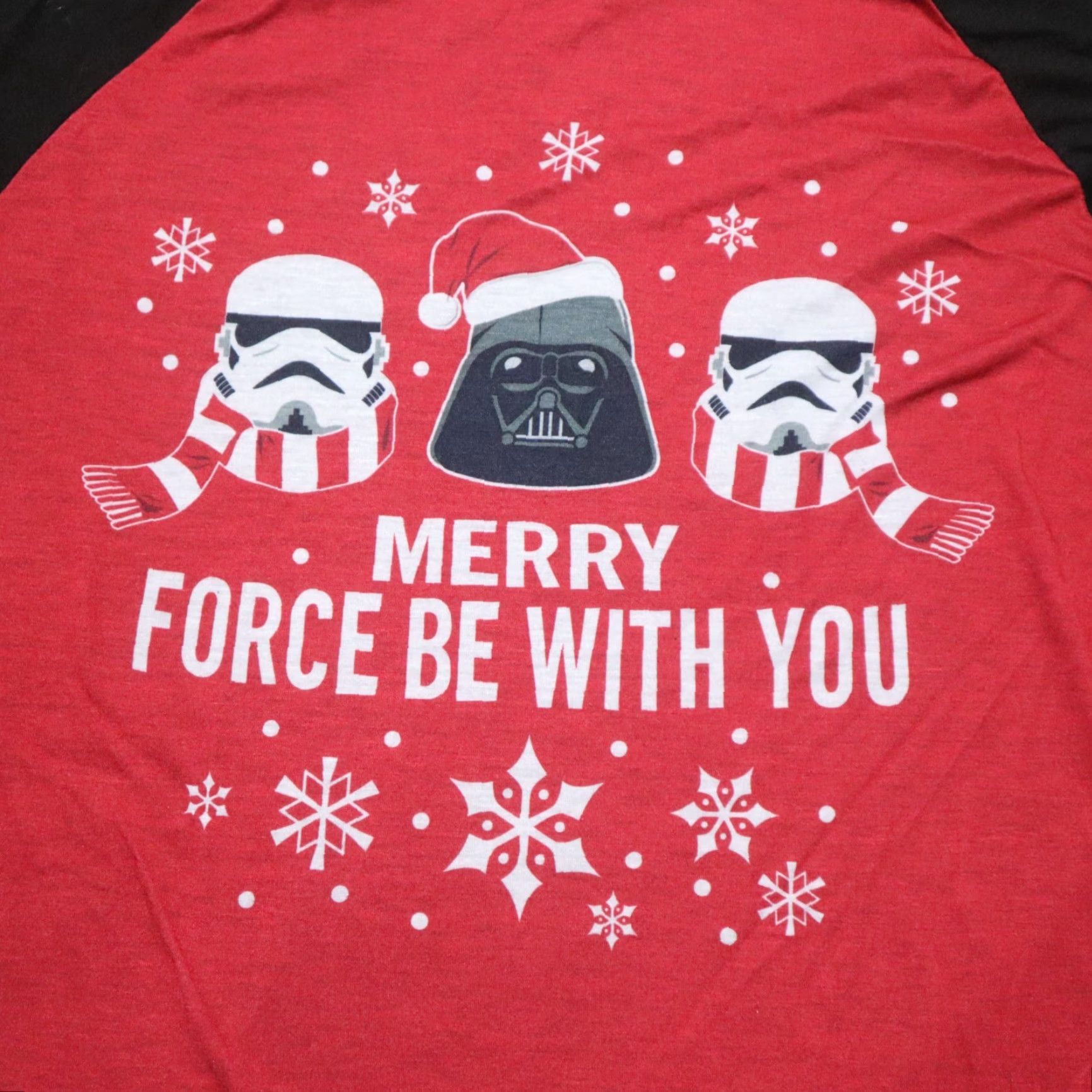 Star Wars VINTAGE Star Wars Santa Christmas PJ's Merry Force Be With You Holiday Top Shirt Medium Size US M / EU 48-50 / 2 - 2 Thumbnail