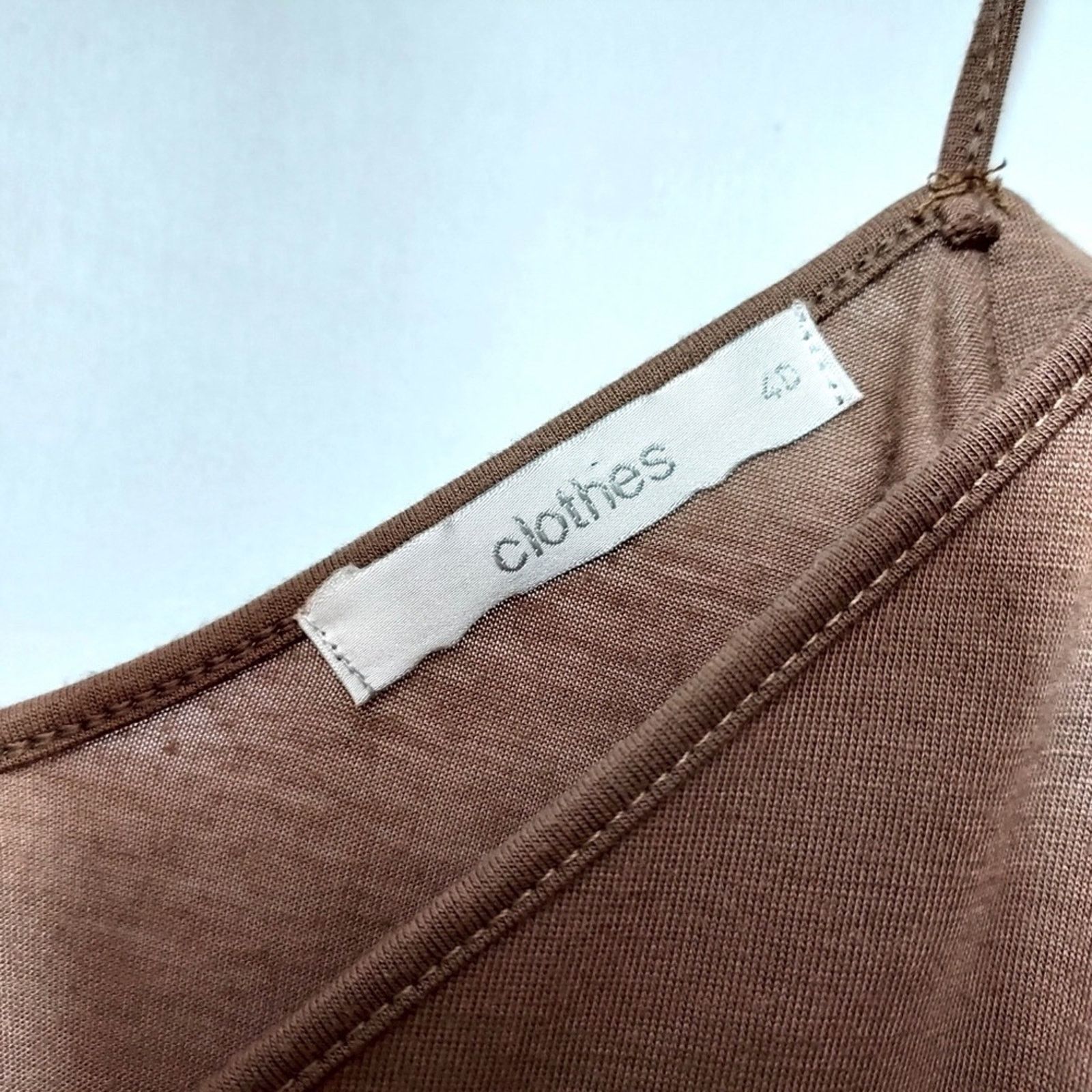 H&M H&M Clothes Neutral Brown Off Shoulder Draped Blouse Top Size M / US 6-8 / IT 42-44 - 3 Thumbnail