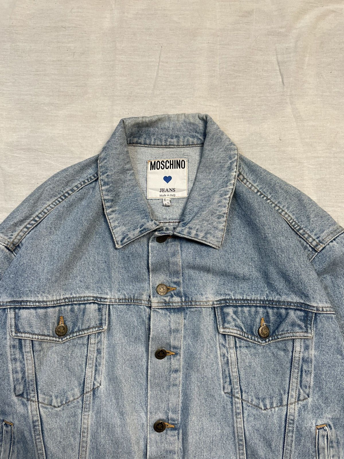 Moschino Moschino Vintage Luxury Denim Jacket Size US L / EU 52-54 / 3 - 2 Thumbnail
