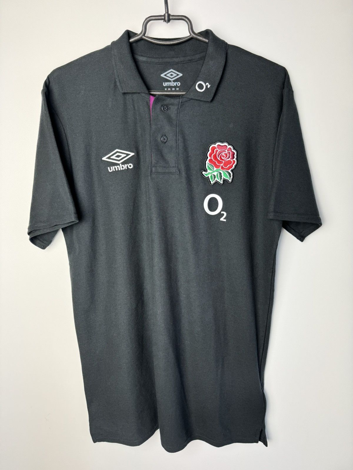 Vintage England O2 Rugby Polo Shirt Umbro Size US L / EU 52-54 / 3 - 1 Thumbnail