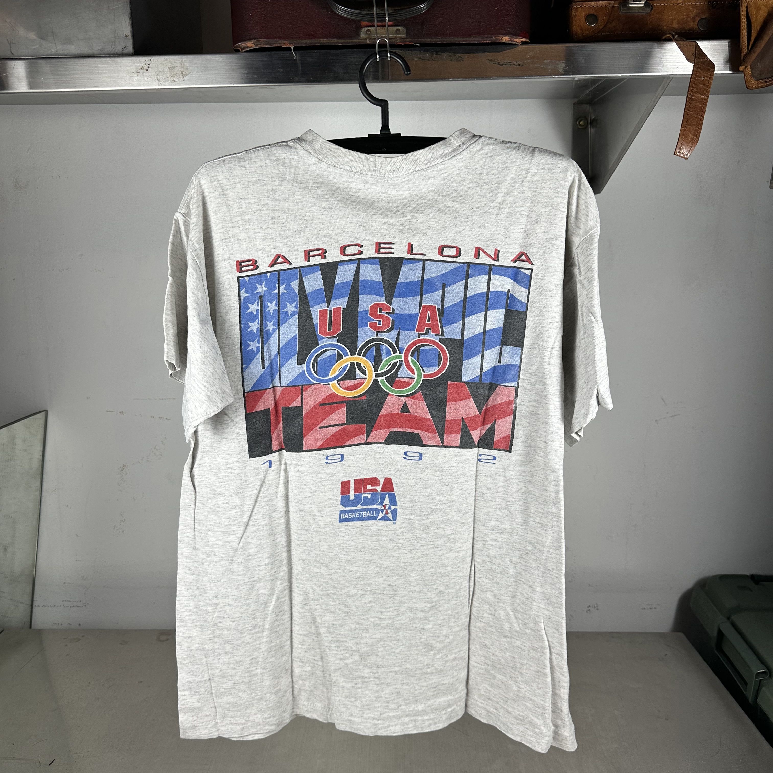 Vintage 1992 USA Basketball Olympics Dream Team Caricature Salem Tee Size US XL / EU 56 / 4 - 3 Thumbnail