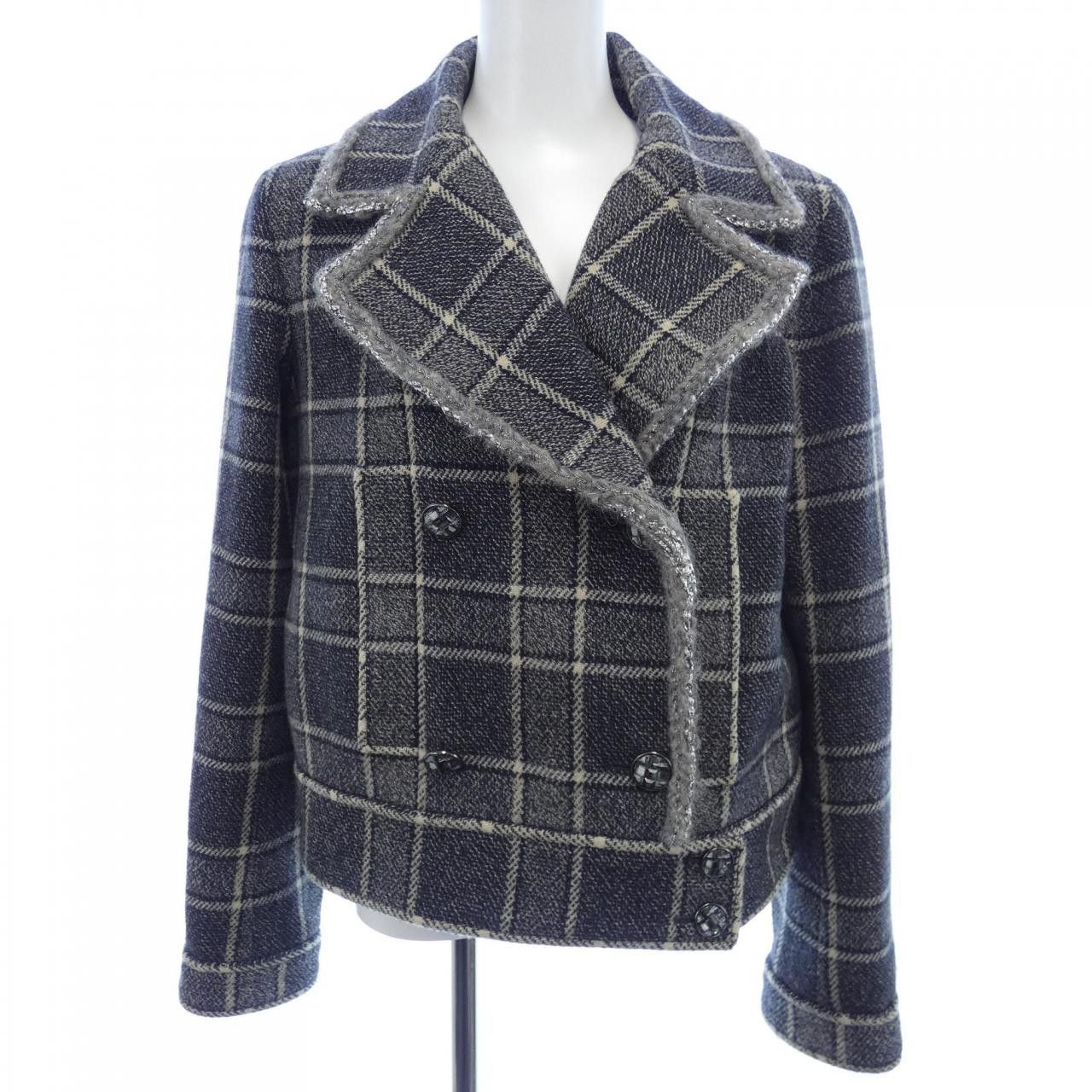 Chanel Chanel Chanel METIERS D'ART LOOK21 Material Jacket Cotton Outerwear P73124V64578 22A DUTY FREE for USA Size ONE SIZE - 1 Thumbnail