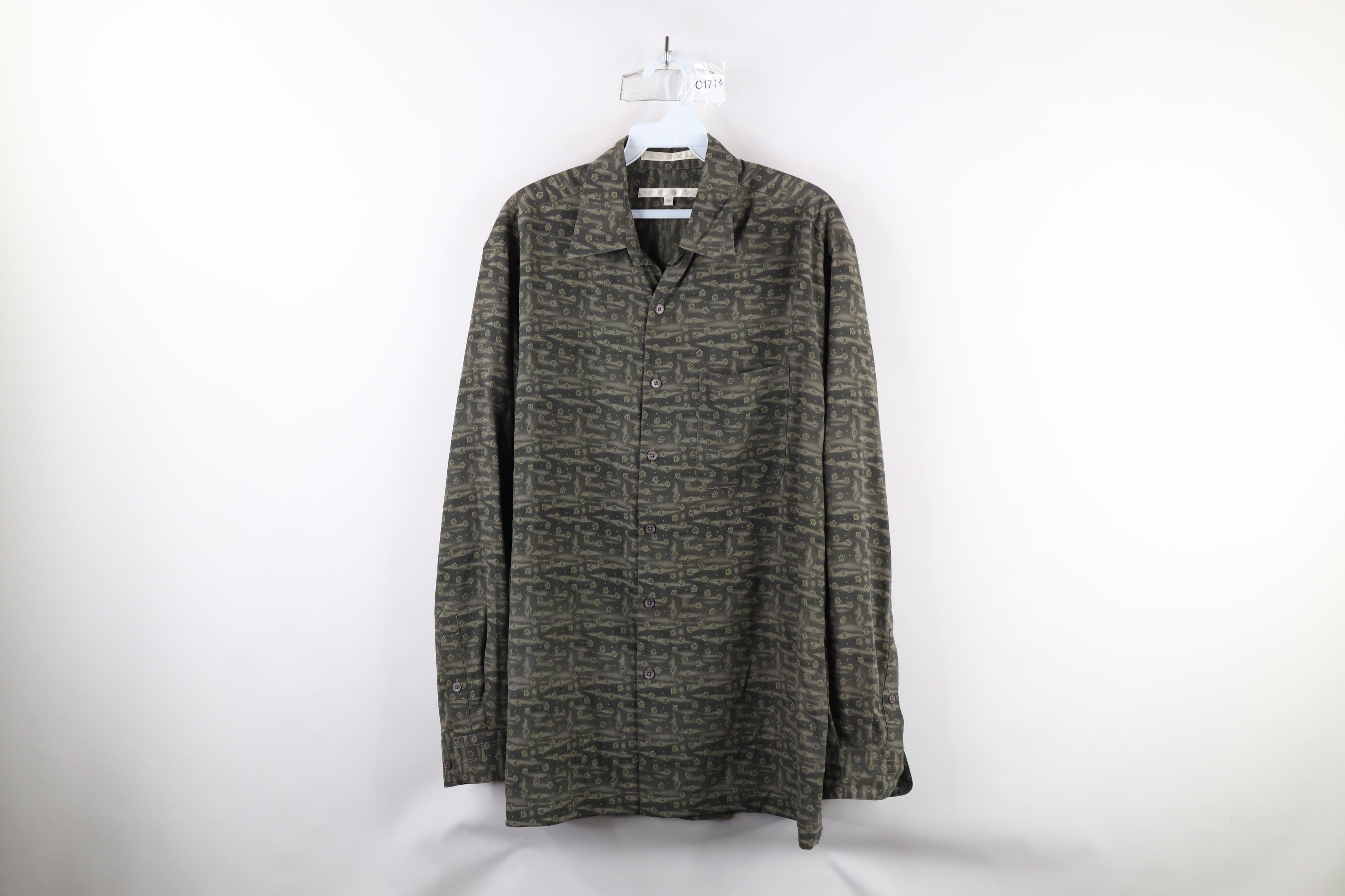 Vintage Vintage 90s Streetwear Long Sleeve Collared Button Shirt Size US M / EU 48-50 / 2 - 1 Thumbnail