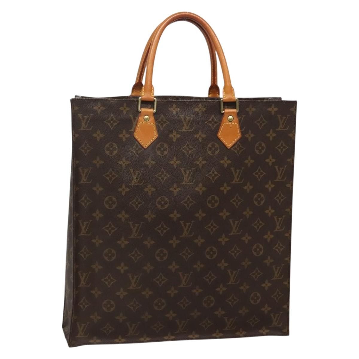 Louis Vuitton LOUIS VUITTON Monogram Sac Plat Hand Bag M51140 Size ONE SIZE - 1 Thumbnail