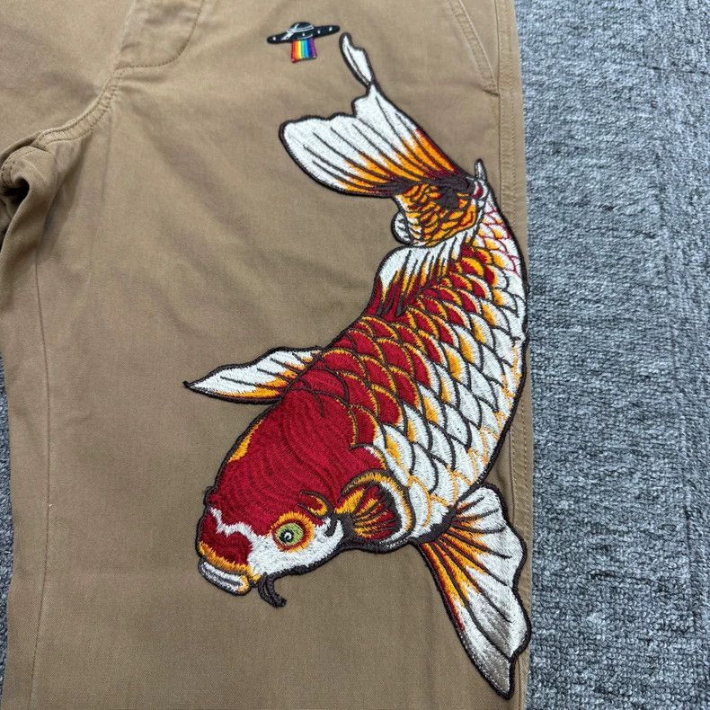 Gucci Gucci Koi Fish Embroidered Casual Pants-2505 Size US 34 / EU 50 - 3 Thumbnail