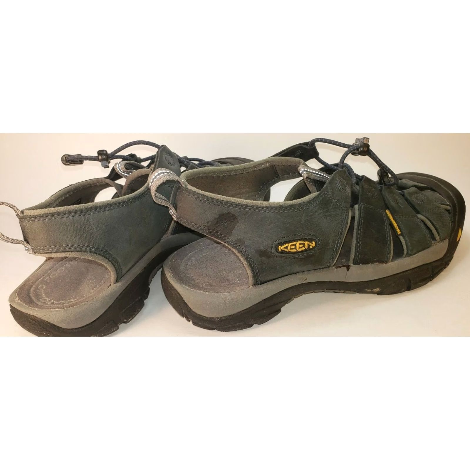 KEEN KEEN Newport Leather Sandal Mens 11.5M 45EU Dark Gray/Blue Waterproof Sport Sandals Size ONE SIZE - 6 Thumbnail